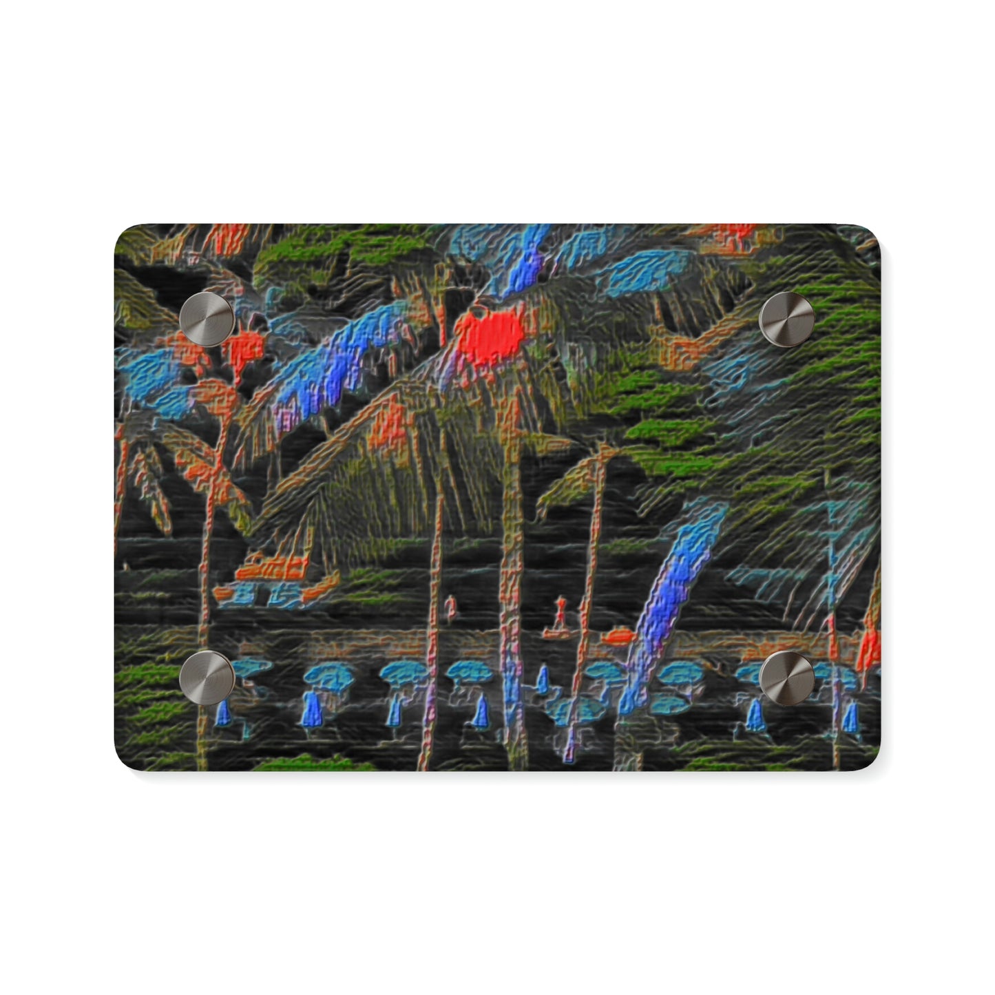 Acrylic Wall Art Panels ... "The Royal Hawai'ian: Waikiki Beach_Beach" ... Honolulu, HI ... Ocotber 2014 (Halloween) ... Original Works ...