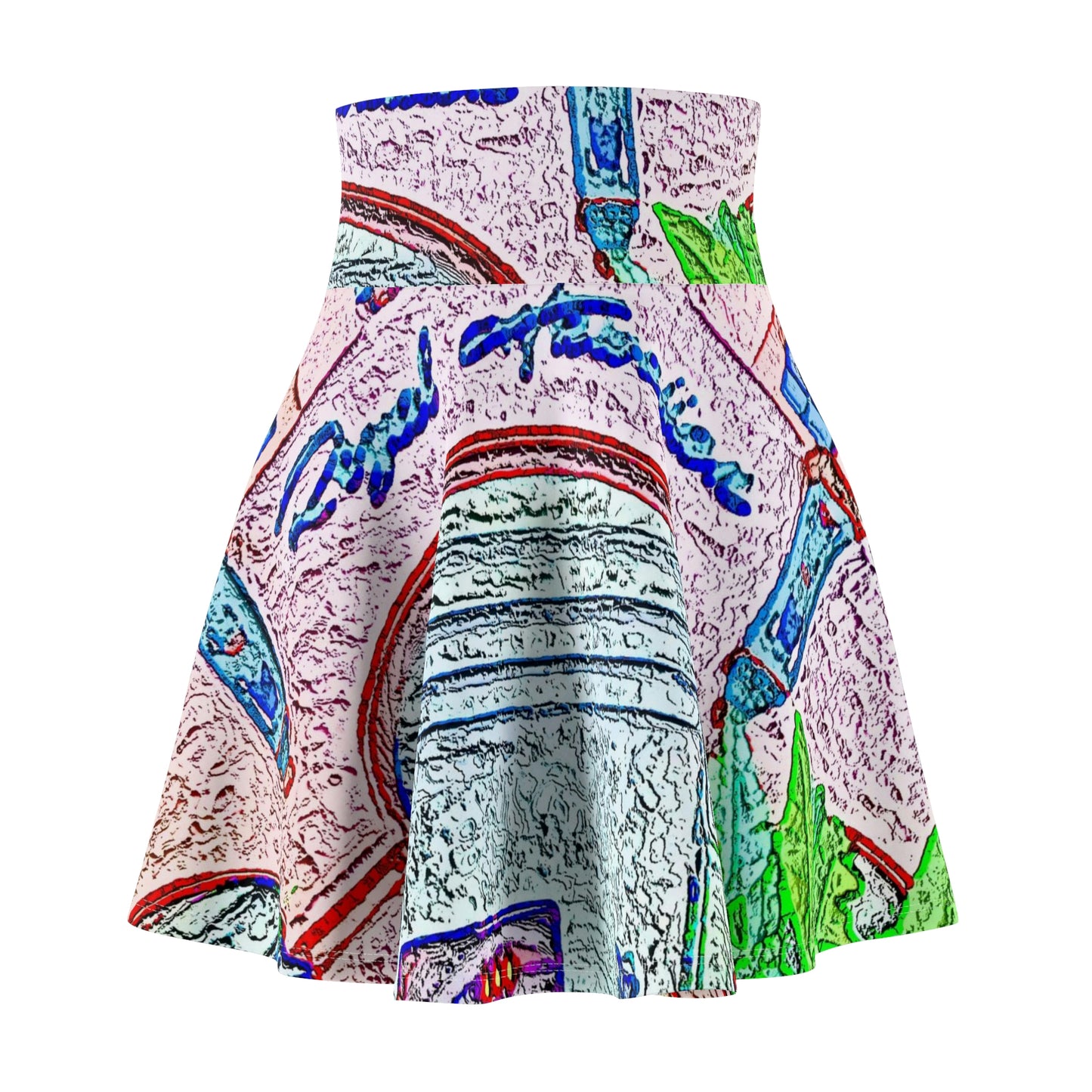 Women's Skater Skirt ... "La Grande Entree" At: 'The Pink Palace' ... The Royal Hawai'ian ... Honolulu, HI ... '27Oct2014' ... Original Works ...
