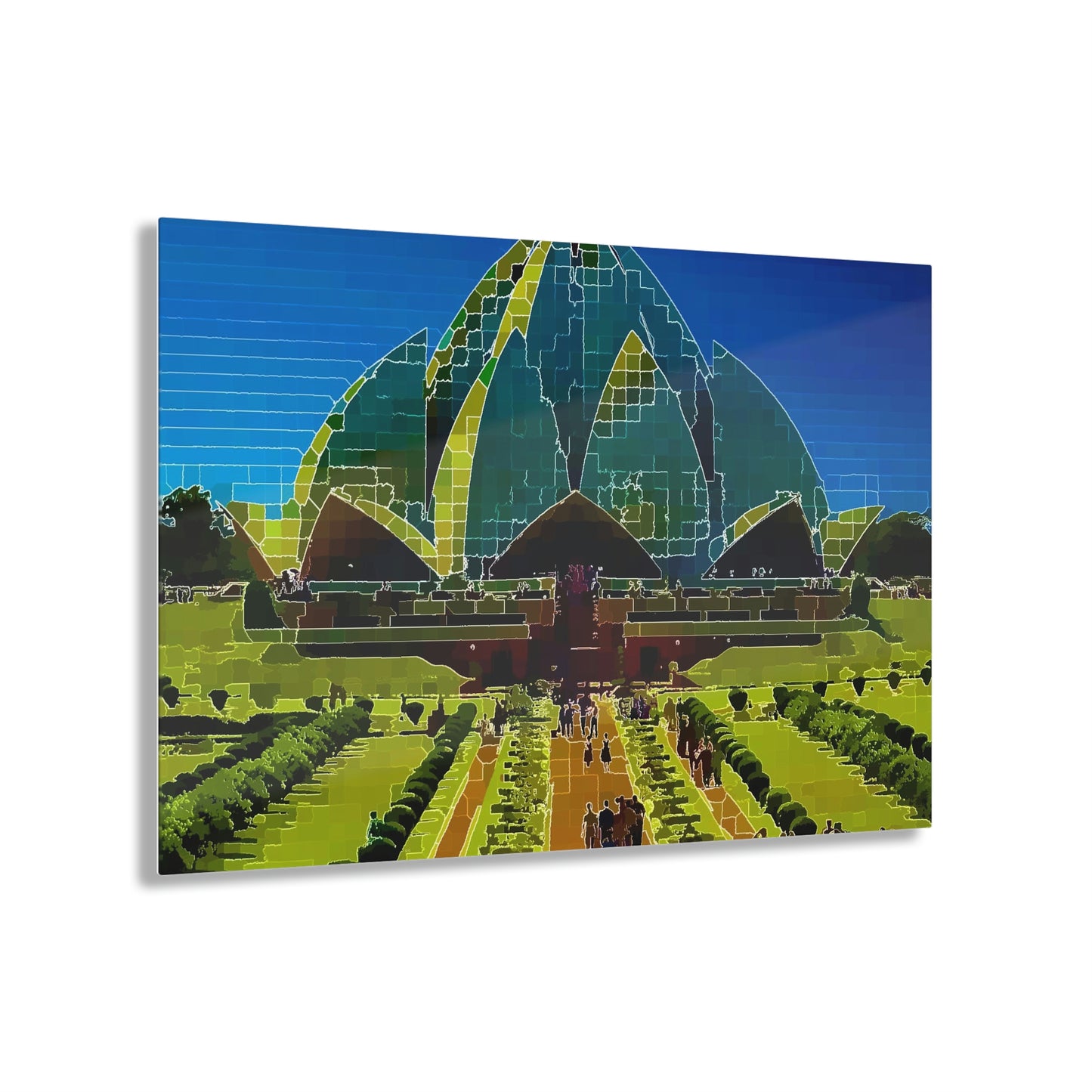 Acrylic Prints ... 'Bahai'i House-Of-Worship' ... "Lotus Temple: Delhi, India, 2008" ... Original Works ...