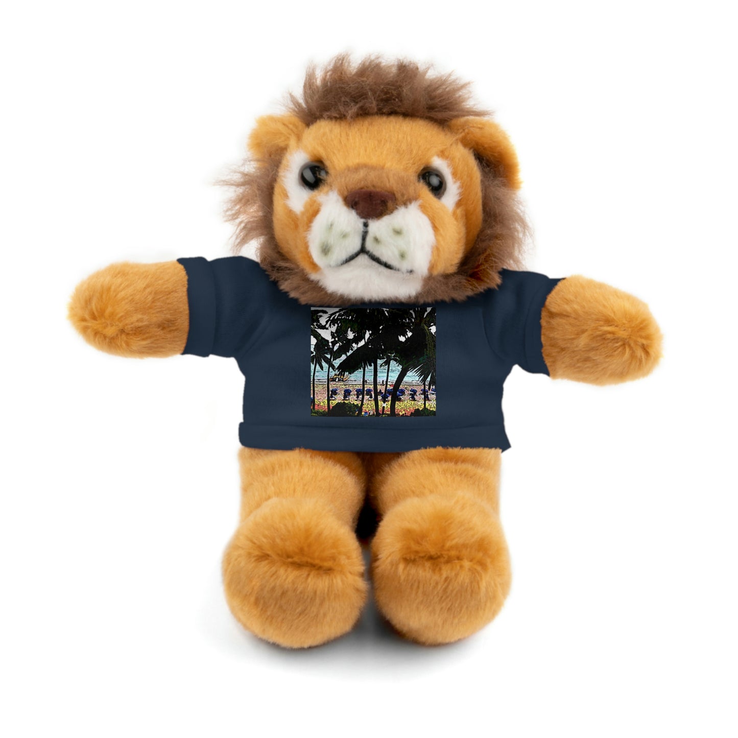 Stuffed Animals with Tee ... "A Beautiful Beach Amongst The Palms" ... The Outrigger Waikiki, Honolulu, Oahu ... Original Works ...