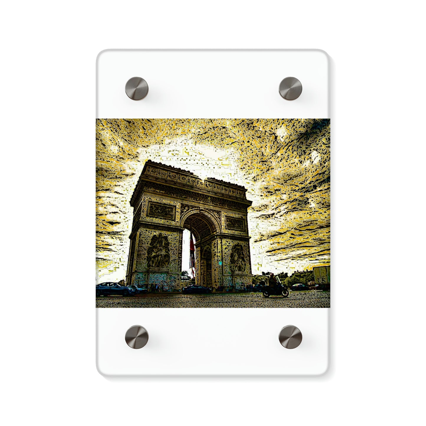 Acrylic Wall Art Panels ...  L'Arc de Triomphe ... 'Barbara Joan Bonnell-Holt Photo' ... Circa 1972 ... Oringinal Works ...