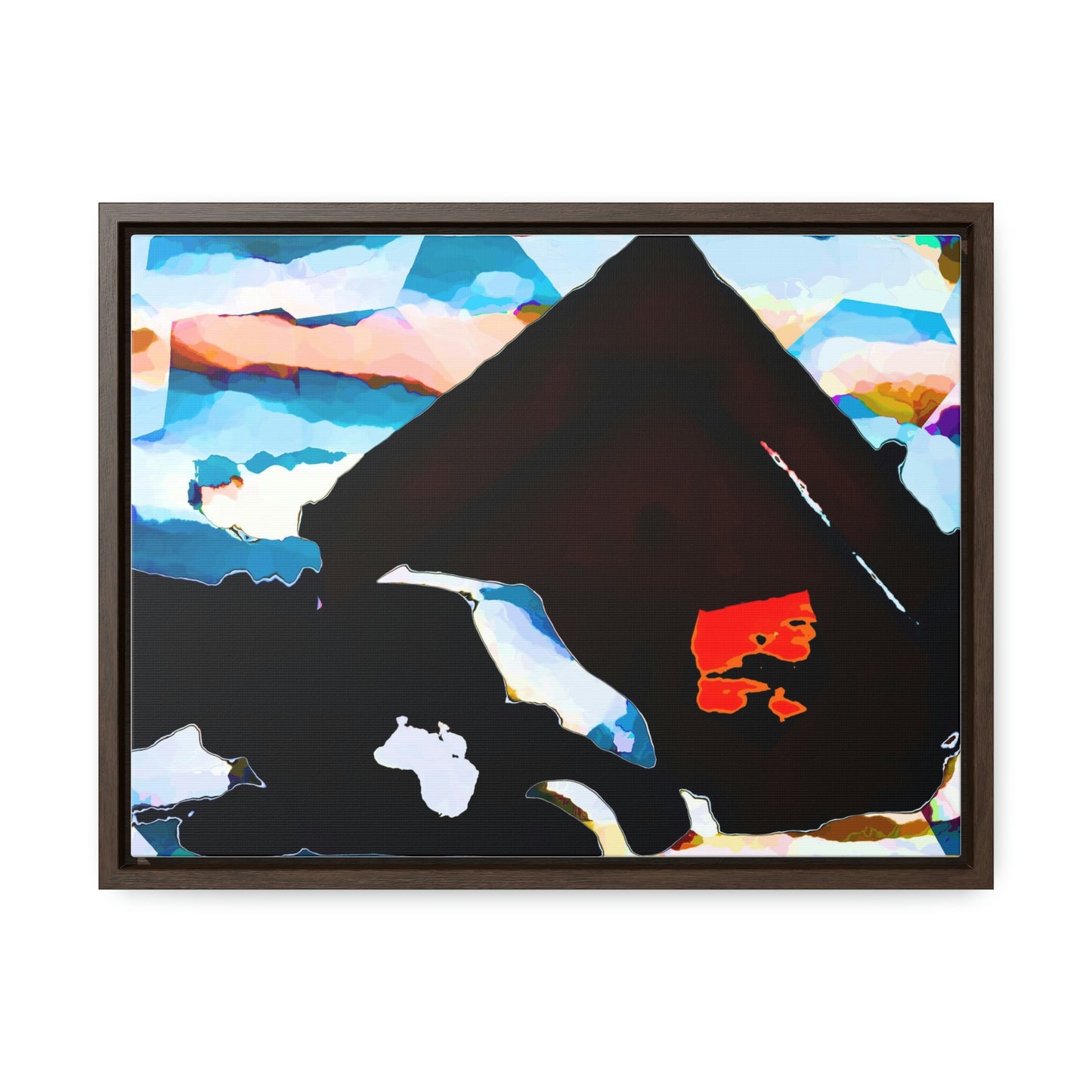 Gallery Canvas Wraps, Horizontal Frame ... After An Intense Snow Storm ... 'Digging Out' ... A Vehicle & Cabin "In The Mountains" ... March 2023 ... Original Works ...