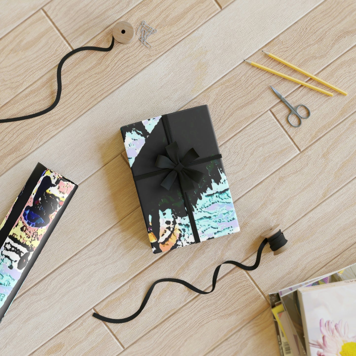 Gift Wrapping Paper Rolls, 1pc ...  "A Beautiful Beach Amongst The Palms" ... The Outrigger Waikiki, Honolulu, Oahu ... Original Works ...