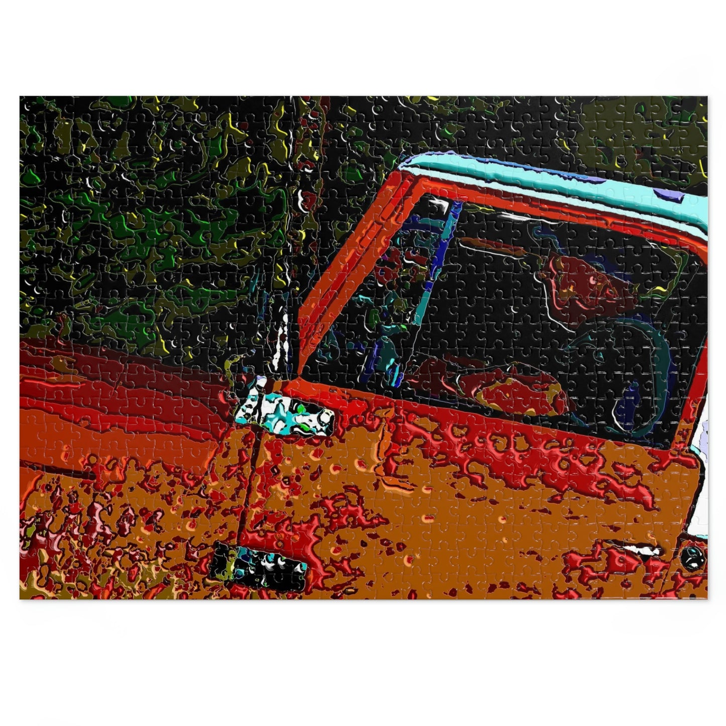 Jigsaw Puzzle (30, 110, 252, 500,1000-Piece) ... How-To-Drive-Idaho's-Mountain_Roads ... "Like A Professional'" ... "Truckin' Like The Doo-Dah-Man" ...