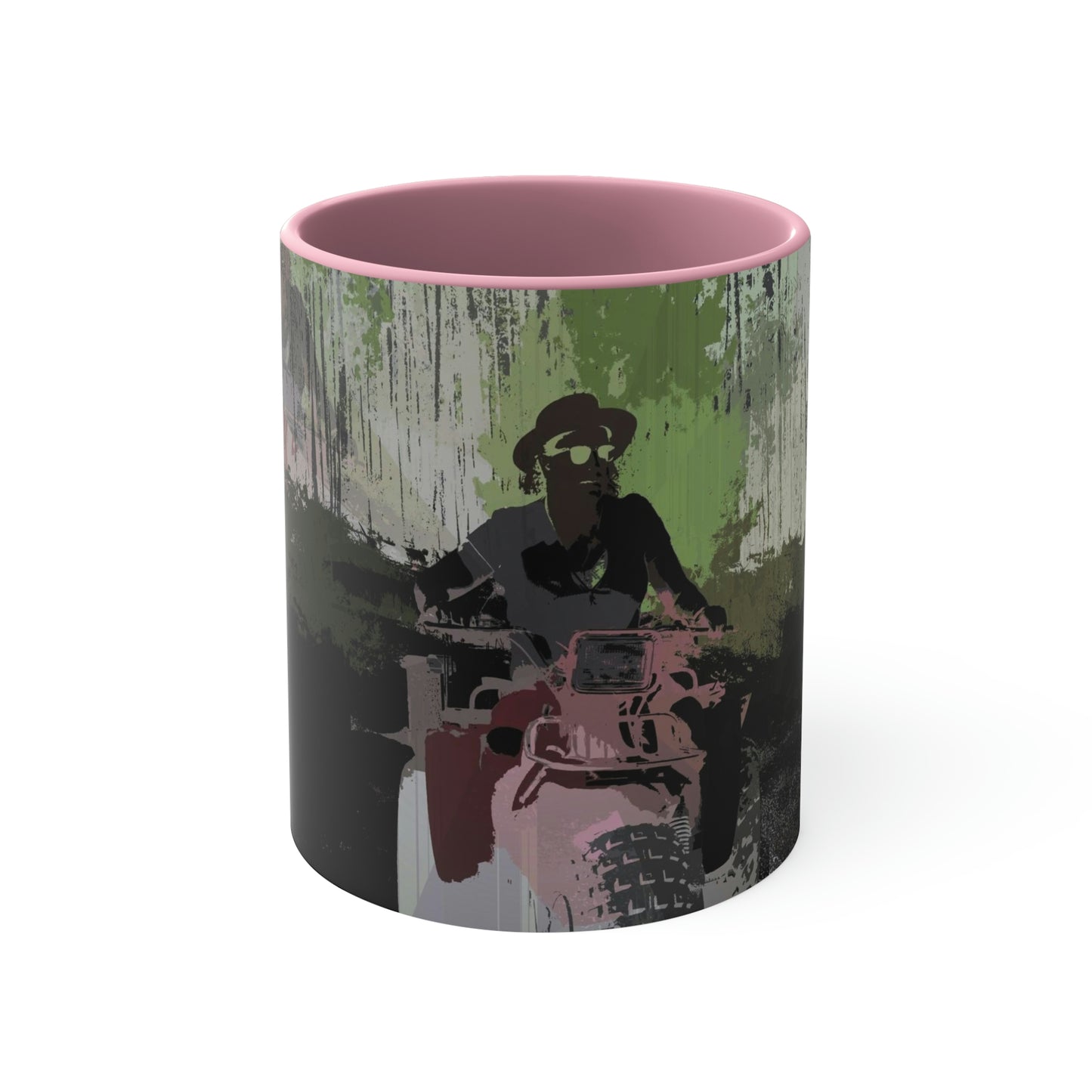 Accent Coffee Mug, 11oz ... 3-Wheeln' N' Groovin The Mountain Roads ... Central Idaho ... Original Works ...