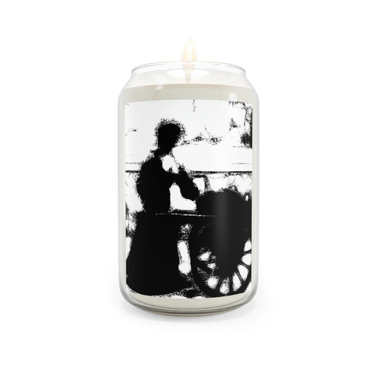 Scented Candle, 13.75oz ... Dublin's "Molly Malone Along Grafton Street" ... Cryin' Cockels & Muscles Alive-Alive-Oh ... Circa 2003 ... Original Works ...