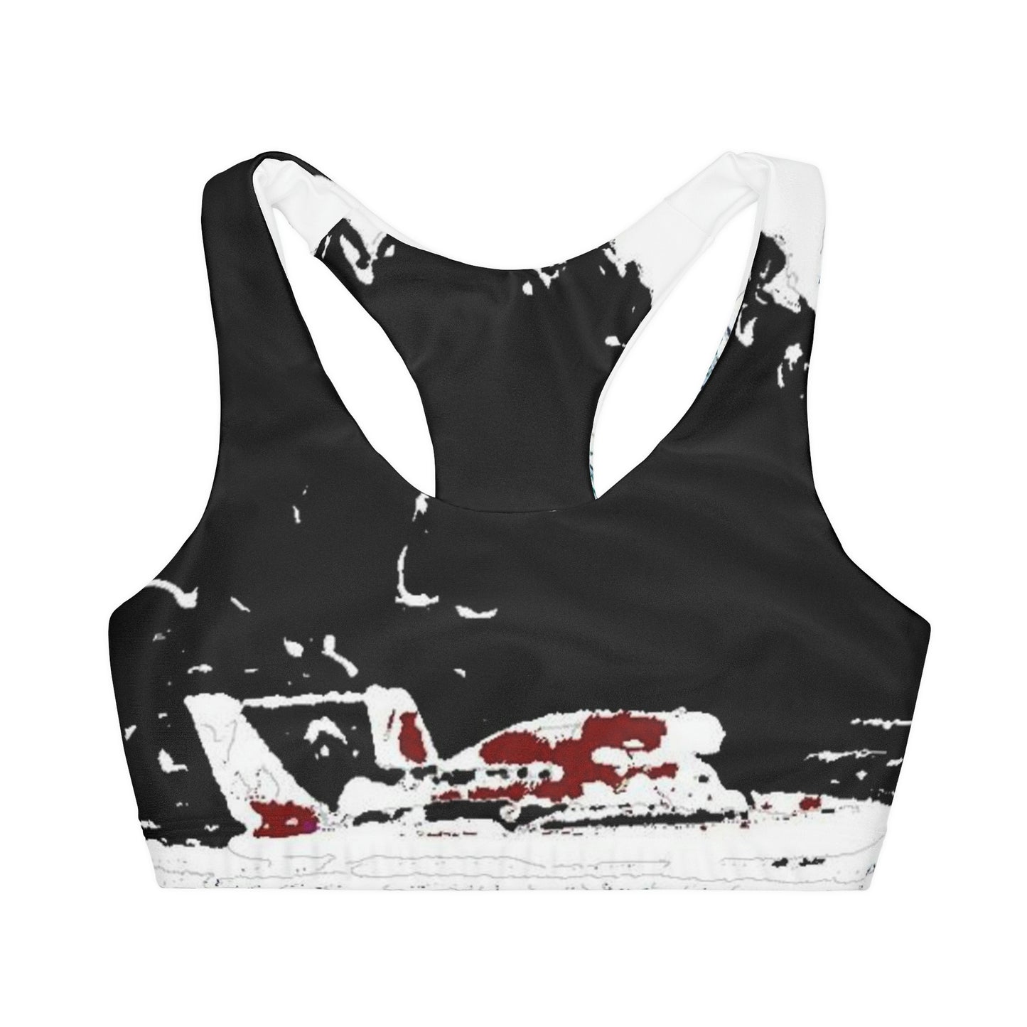Girls' Double Lined Seamless Sports Bra ...  Seattle Columbia Cup On Lake Washington ... "Dave Wilcox Heads For The Win" ... Associate Gift-Photo ... Original Works ...