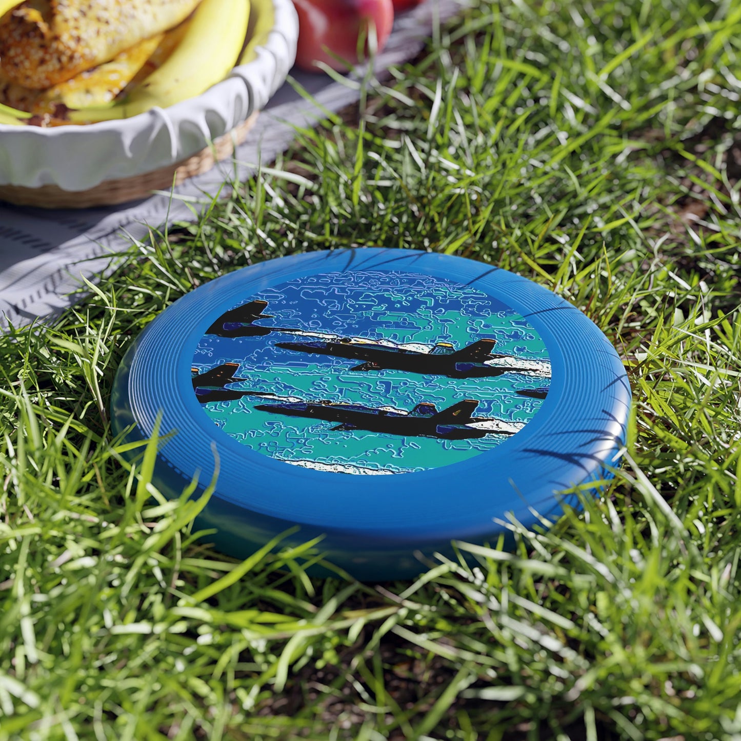 Wham-O Frisbee... Seattle Seafair ..."Blue Angels Run Over Lake Washington" ... Circa Mid 1980's ... Dr FJ Holt ... Original Works ...