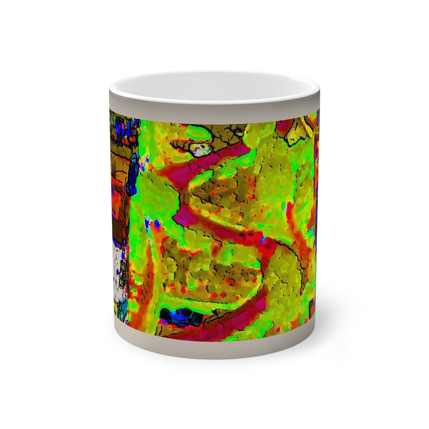 Color-Changing Mug, 11oz ... A Crazy Street ... 'Eight Winding Curve-Switchbacks' ... "Lombard Street, San Francisco, CA' ... Family Archives: 1970's ... Original Works ...