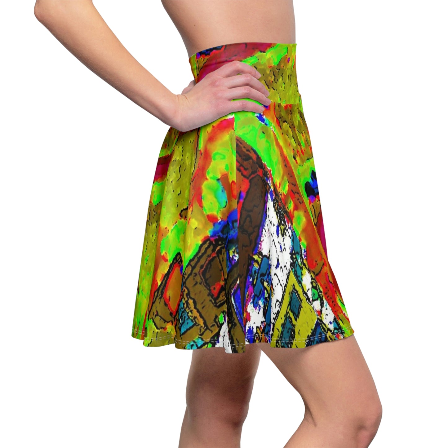 Women's Skater Skirt ... A Crazy Street ... 'Eight Winding Curve-Switchbacks' ... "Lombard Street, San Francisco, CA' ... Family Archives: 1970's ... Original Works ...