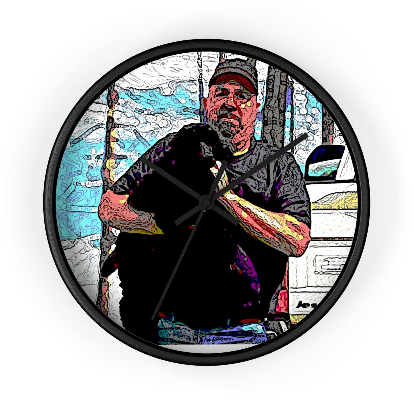 Wall clock ...  When She Was Young ... "Todd & Jett" ... California Point Locale: June 2022, Central Idaho ... Original Works