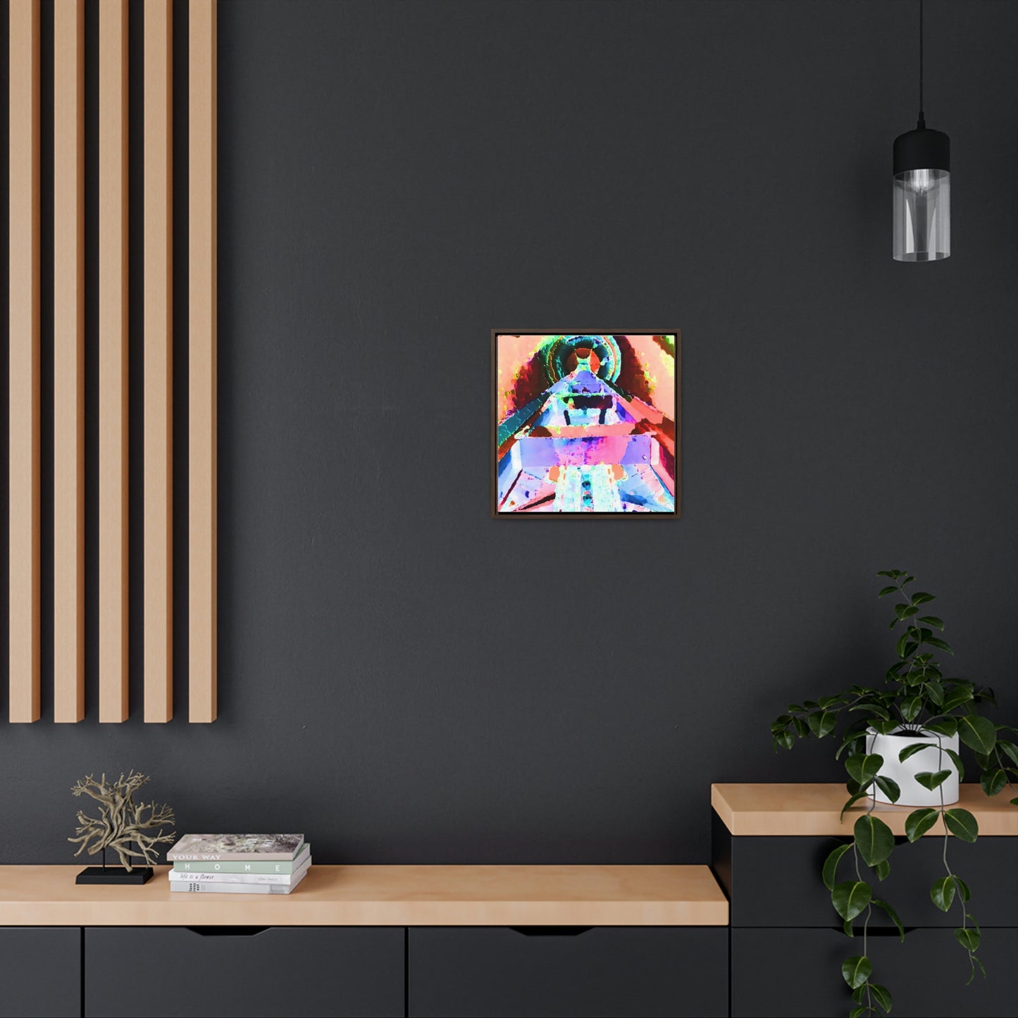 Gallery Canvas Wraps, Square Frame ... "Seattle's World Fair" ... Below Space Needle 'Looking Up' ... On A Very Rainy Morning (Father's Family Photo). ... Original ...