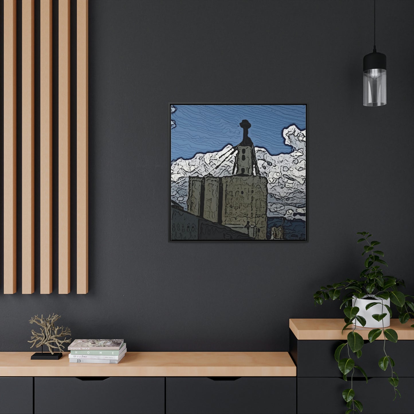 Gallery Canvas Wraps, Square Frame ..."ICP: Idaho County Propane ... 'Production Facilities Grangeville, Idaho' ... "  Original Works: Rendering Time: 10 Hours ...