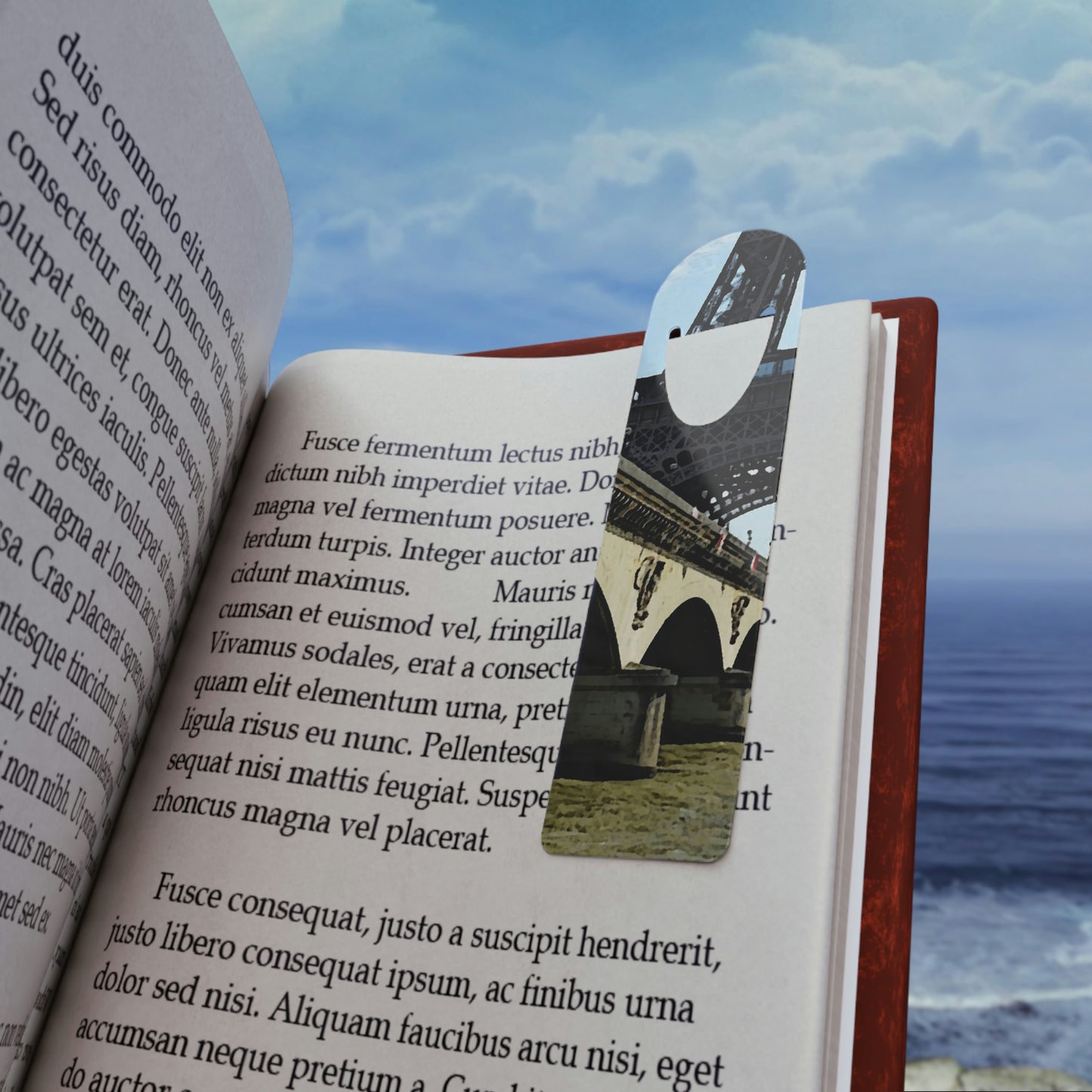 Bookmark ...  Le Tour D'Eiffel ..."Along The Water" ... Barbara Joan Bonnell-Holt ... Le Voyage De Paris: 1972 ... Original Works ...
