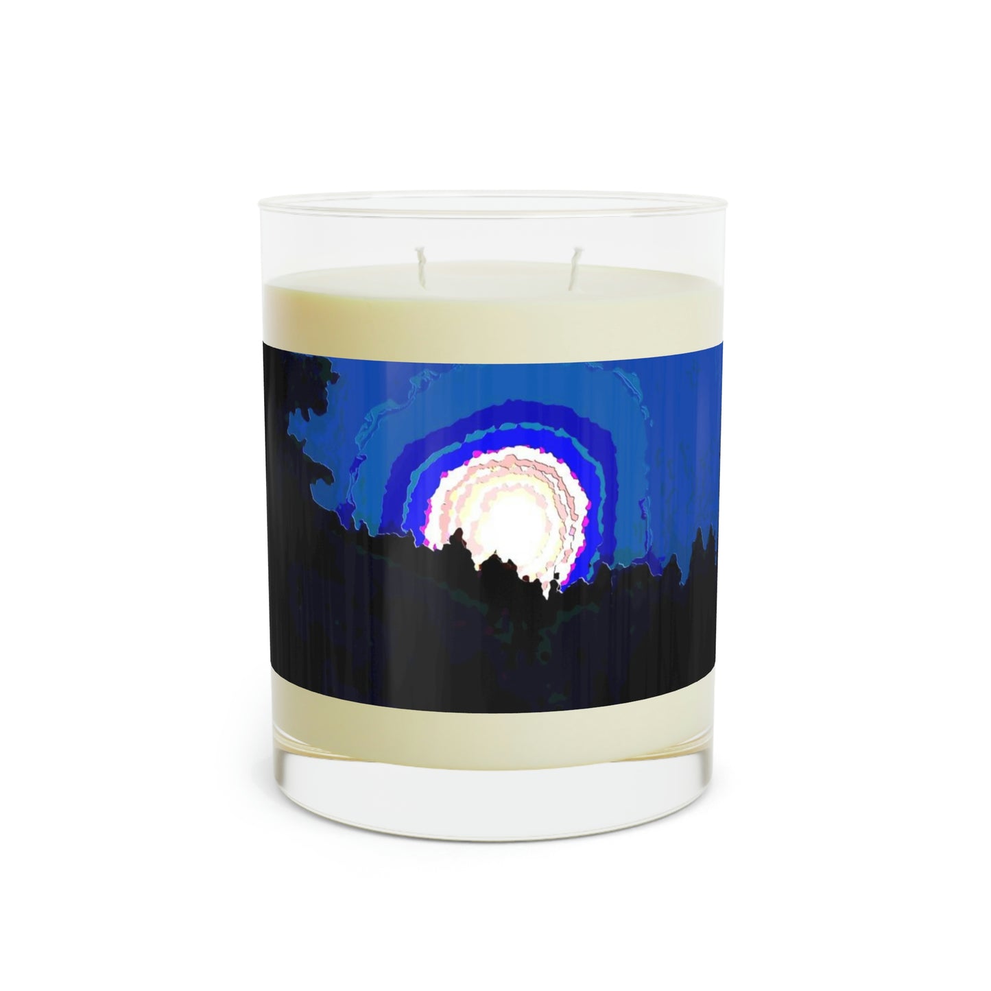 Scented Candle - Full Glass, 11oz ... "The Road Home" ...' Over The River & Through The Woods To? ...' ... Moonscape Near Elk City, Idaho ... Original Works ... 5Jan23 ...