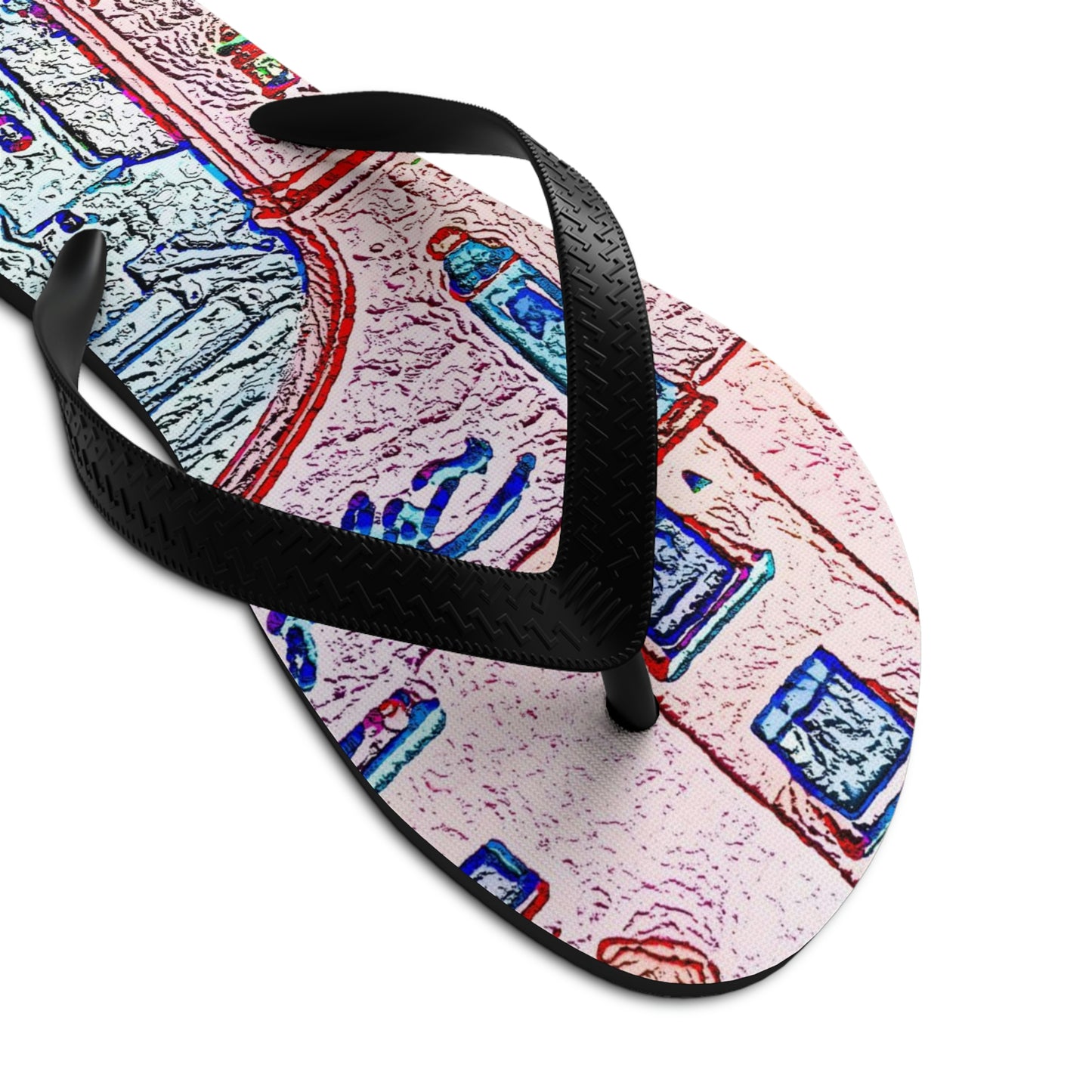 Unisex Flip-Flops ... "La Grande Entree" At: 'The Pink Palace' ... The Royal Hawai'ian ... Honolulu, HI ... '27Oct2014' ... Original Works ...