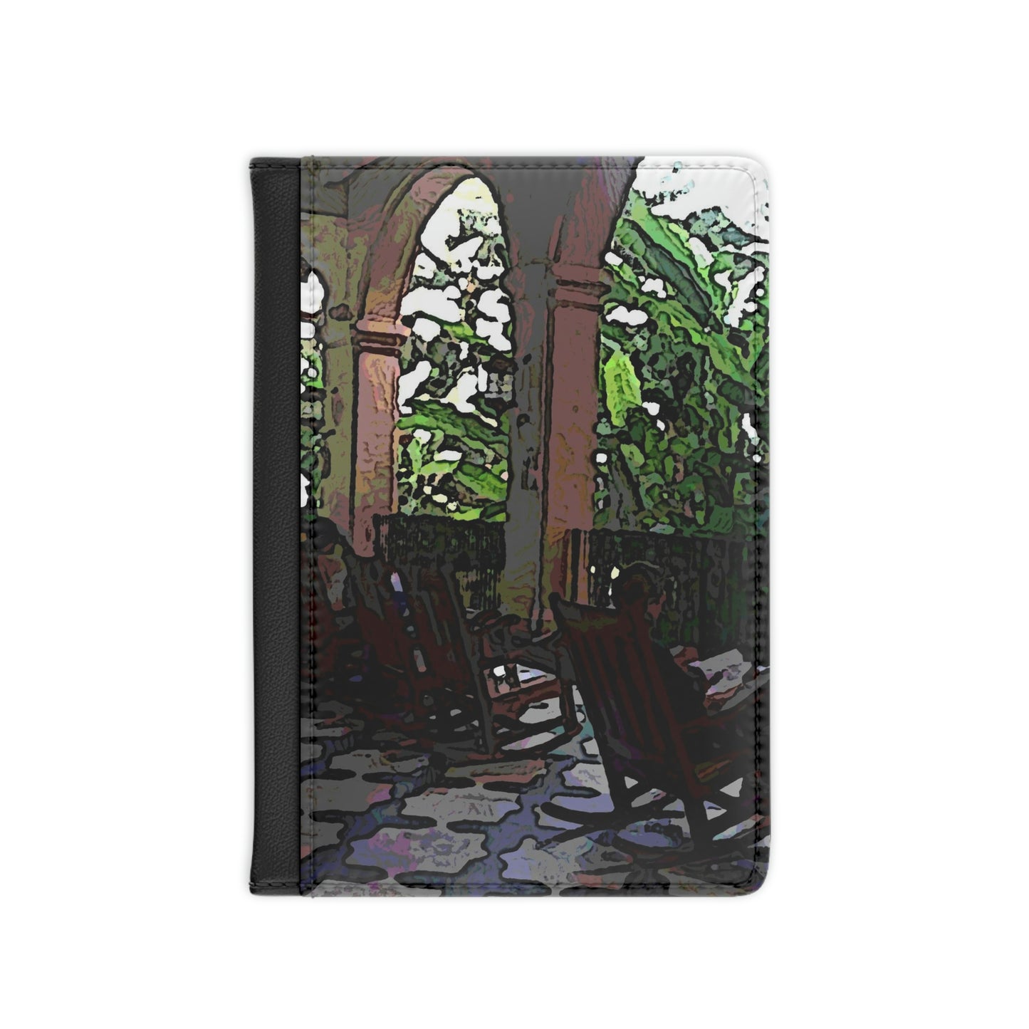 Passport Cover ...  Lanai & Rocking Chairs At: 'The Pink Palace' ... The Royal Hawai'ian ... Honolulu, HI ... '27Oct2014' ... Original Works ...