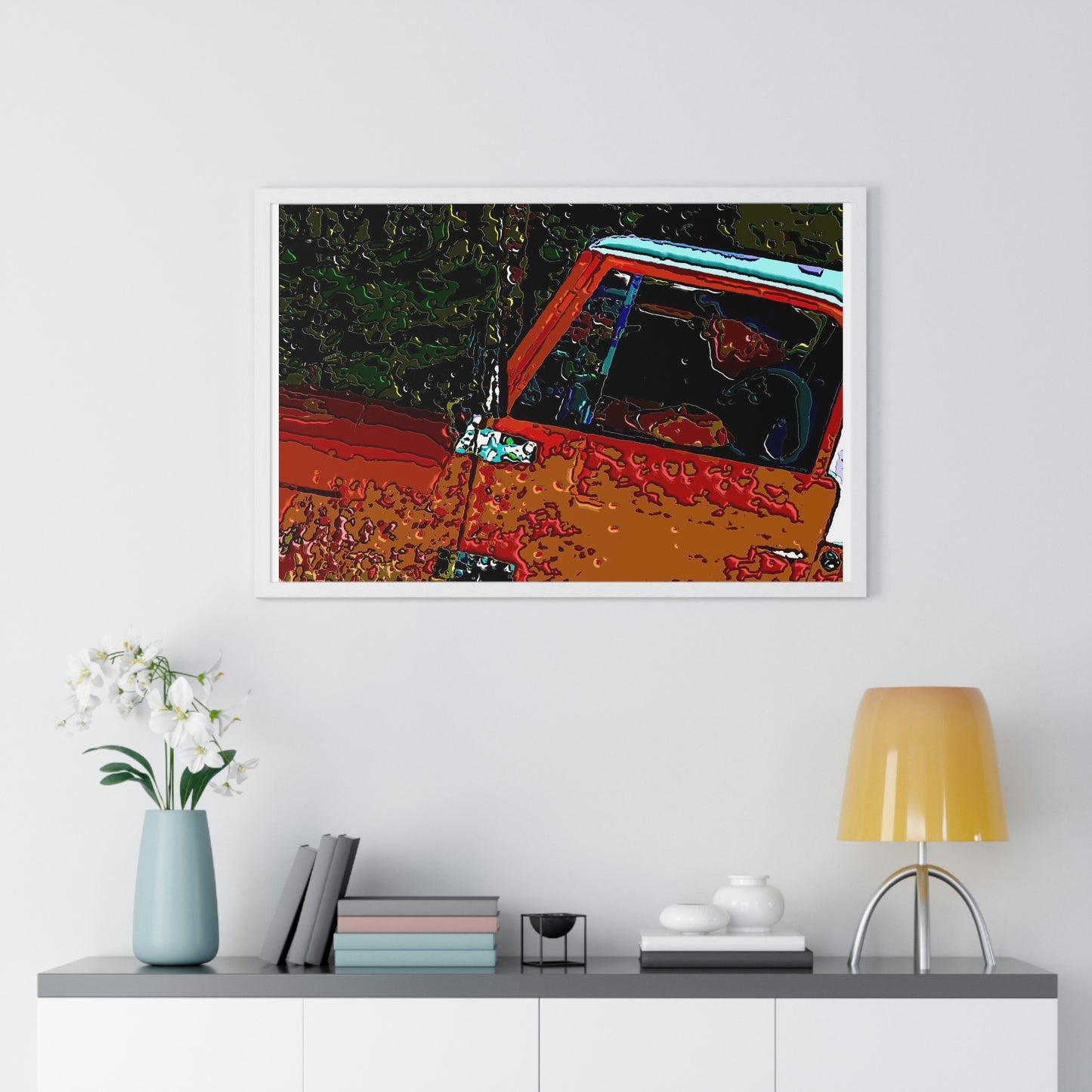 Premium Framed Horizontal Poster ... How-To-Drive-Idaho's-Mountain_Roads ... "Like A Professional" ... "Truckin' Like The Doo-Dah-Man" ...