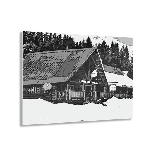Acrylic Prints ... A Beautiful Lodge & Back-Country Outfitter In A Mountain Town ... 'Dixie, Idaho, November 2022' ... Original Works ...