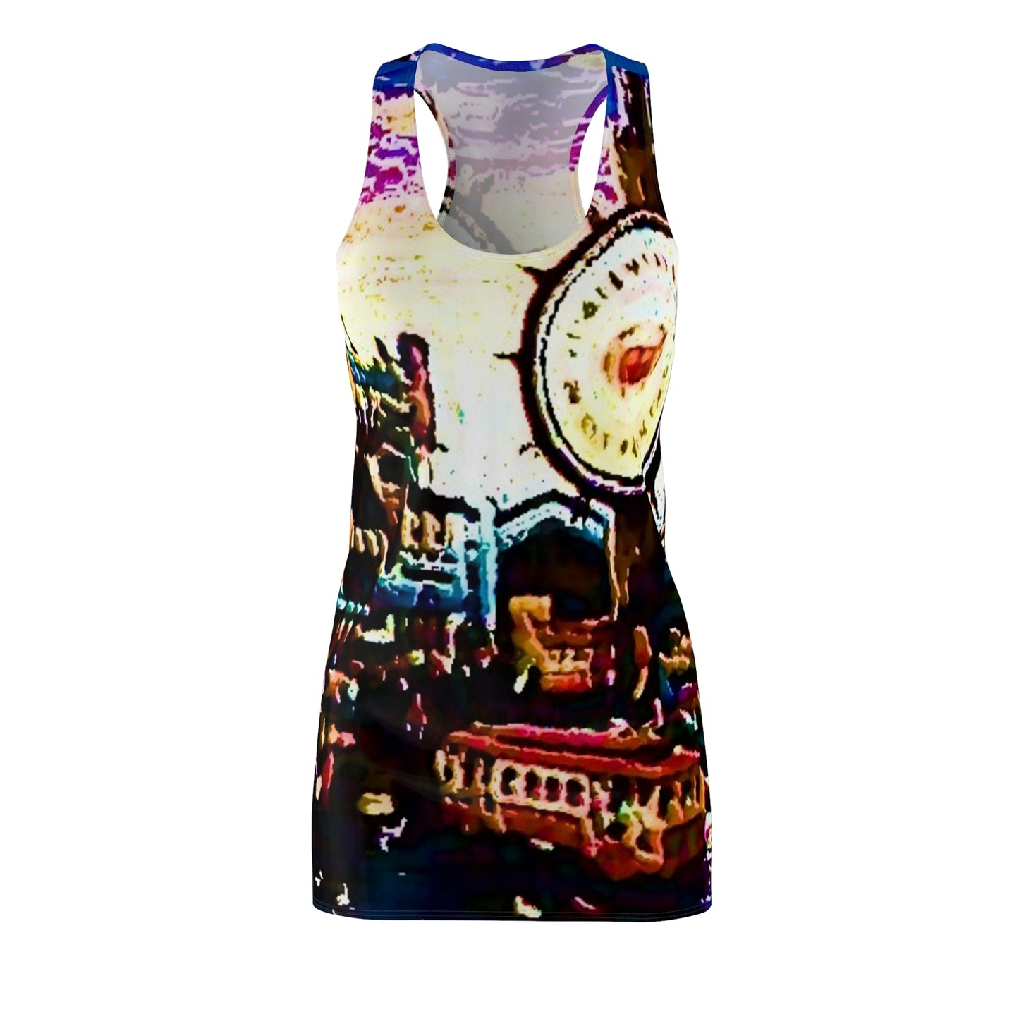 Women's Cut & Sew Racerback Dress ... "No.9 Fishermen's Grotto - Fishermen's Wharf, SF, California" ... Family Archives: 1970's ... Original Works ...