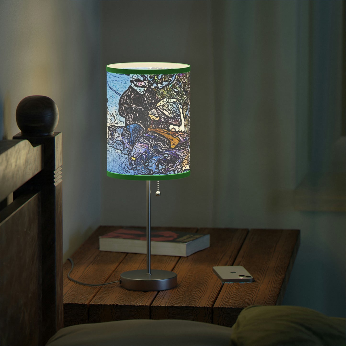 Lamp on a Stand, US|CA plug ... Blasting Through-The-Powder ... 'Central Idaho Mounains ... ' 2Dec22 ...