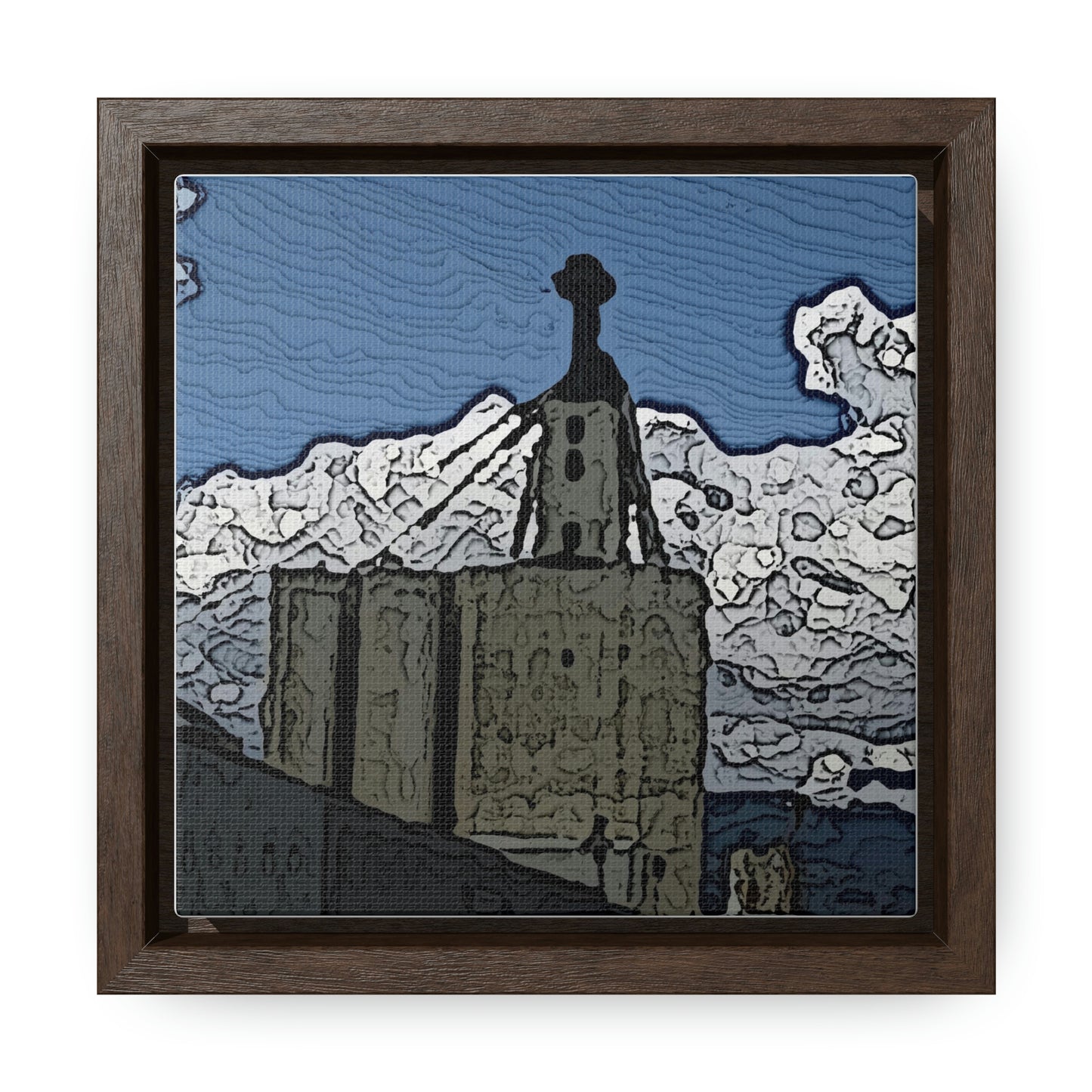 Gallery Canvas Wraps, Square Frame ..."ICP: Idaho County Propane ... 'Production Facilities Grangeville, Idaho' ... "  Original Works: Rendering Time: 10 Hours ...