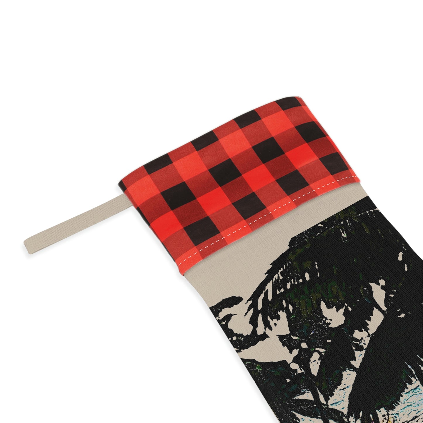 Christmas Stocking ...  "A Beautiful Beach Amongst The Palms" ... The Outrigger Waikiki, Honolulu, Oahu ... Original Works ...