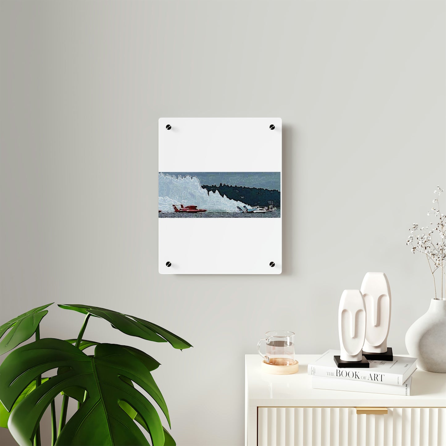 Acrylic Wall Art Panels ... Seattle Columbia Cup On Lake Washington ... "Dave Wilcox Heads For The Win" ... Associate Gift-Photo ... Original Works ...