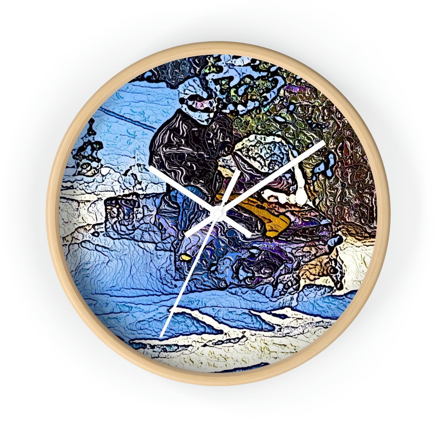 Wall clock ... Blasting Through-The-Powder ... 'Central Idaho Mounains ... ' 2Dec22 ...