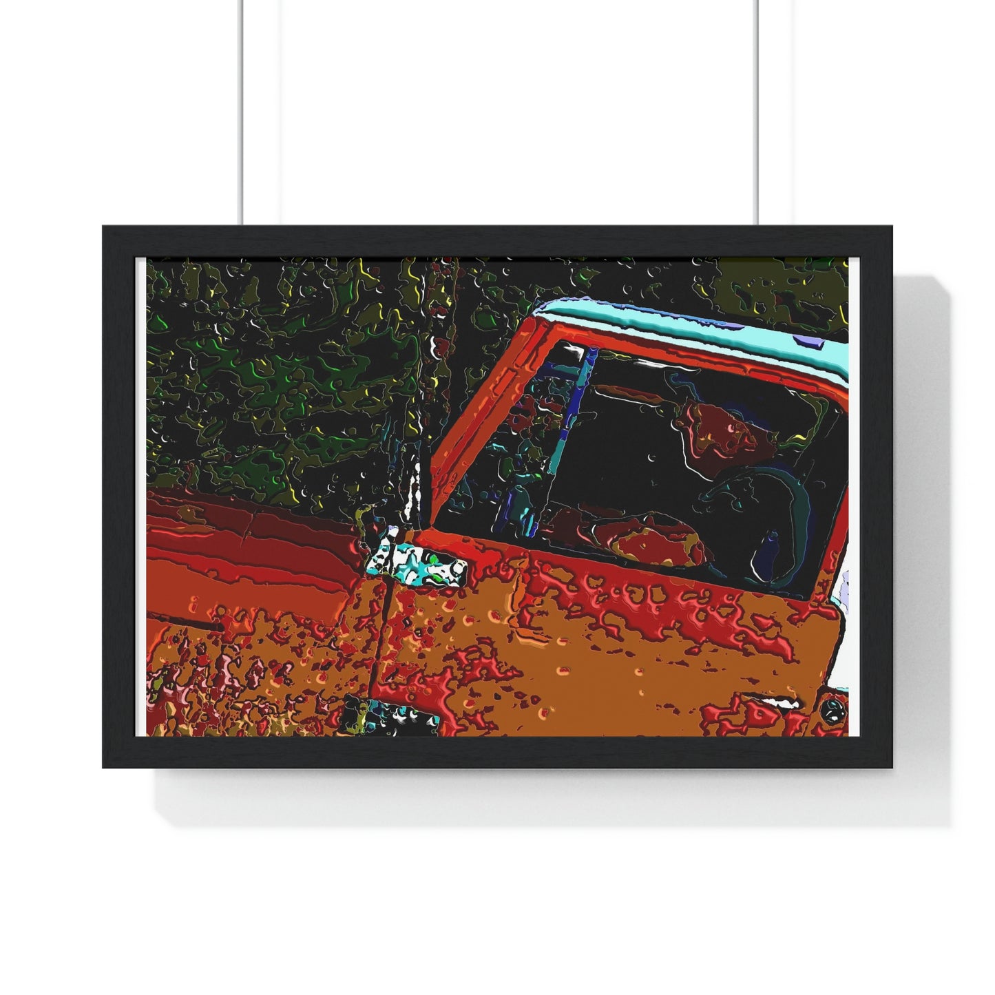 Premium Framed Horizontal Poster ... How-To-Drive-Idaho's-Mountain_Roads ... "Like A Professional" ... "Truckin' Like The Doo-Dah-Man" ...