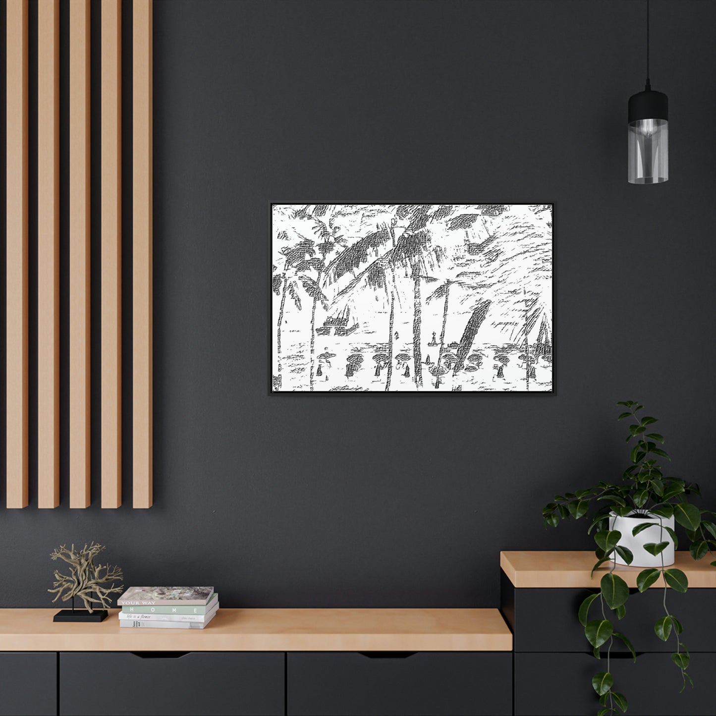 Gallery Canvas Wraps, Horizontal Frame ... "The Royal Hawai'ian: Waikiki Beach_Beach" ... Honolulu, HI ... Ocotber 2014 (Halloween) ... Original Works ...