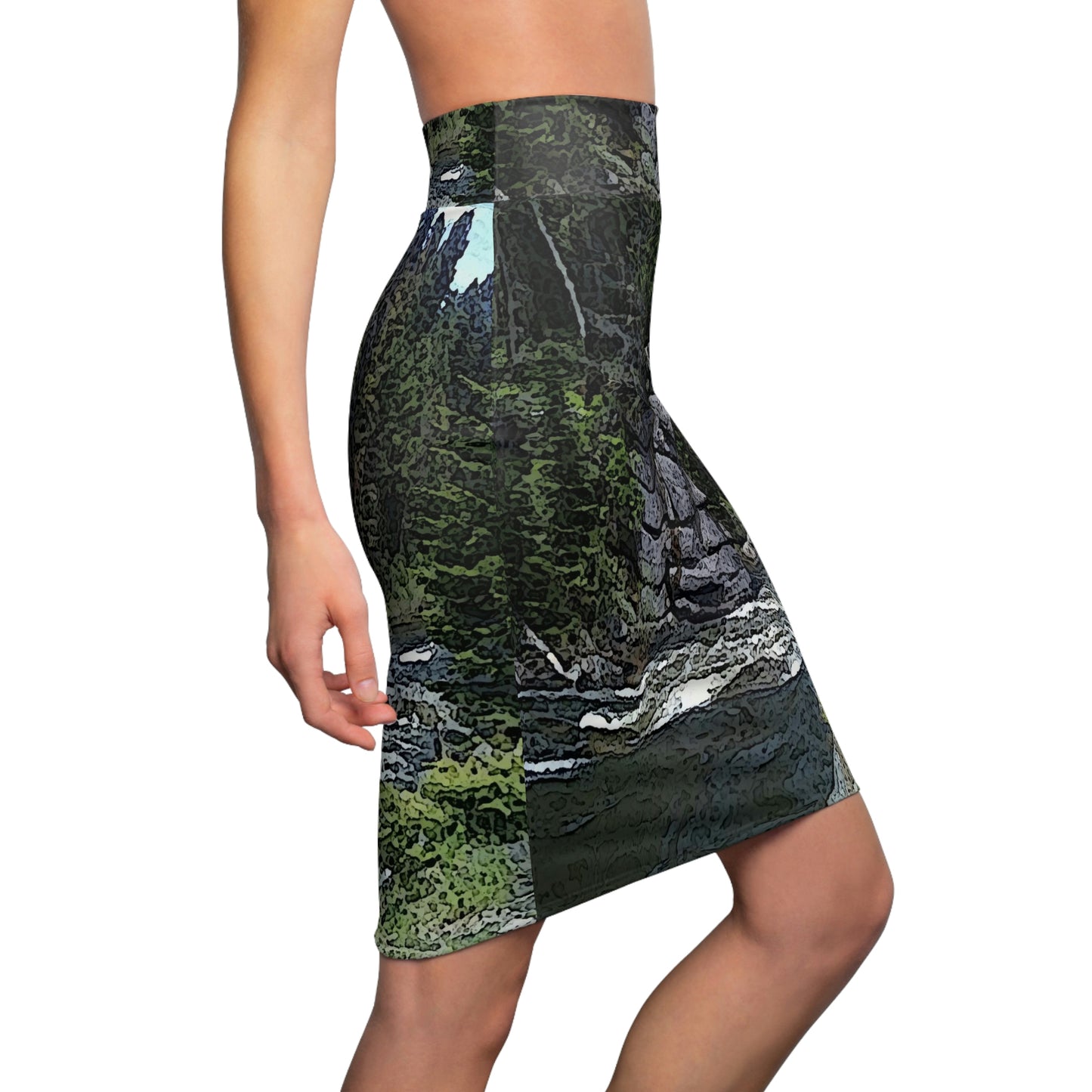 Women's Pencil Skirt ..."I Am Innocent" ... Tricky-Dick Immortalized ... Nixon Rock: Along The River ... Central Idaho, Summer 2020 ... Original Works ...