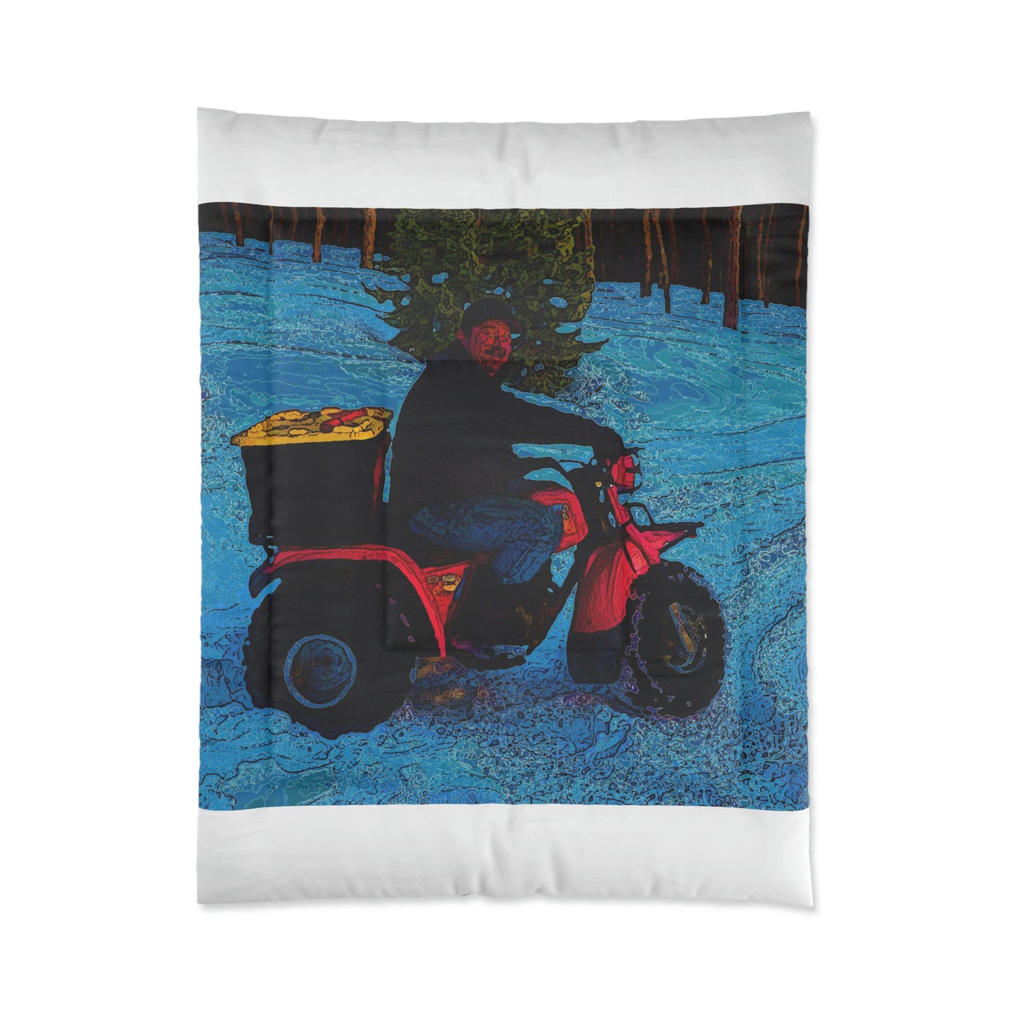 Comforter ... There's 2-Wheelin ... There's 4-Wheelin ... 'And-Of-Course' ... "There's 3-Wheelin-In-The-Snow" ...  Original Works ...