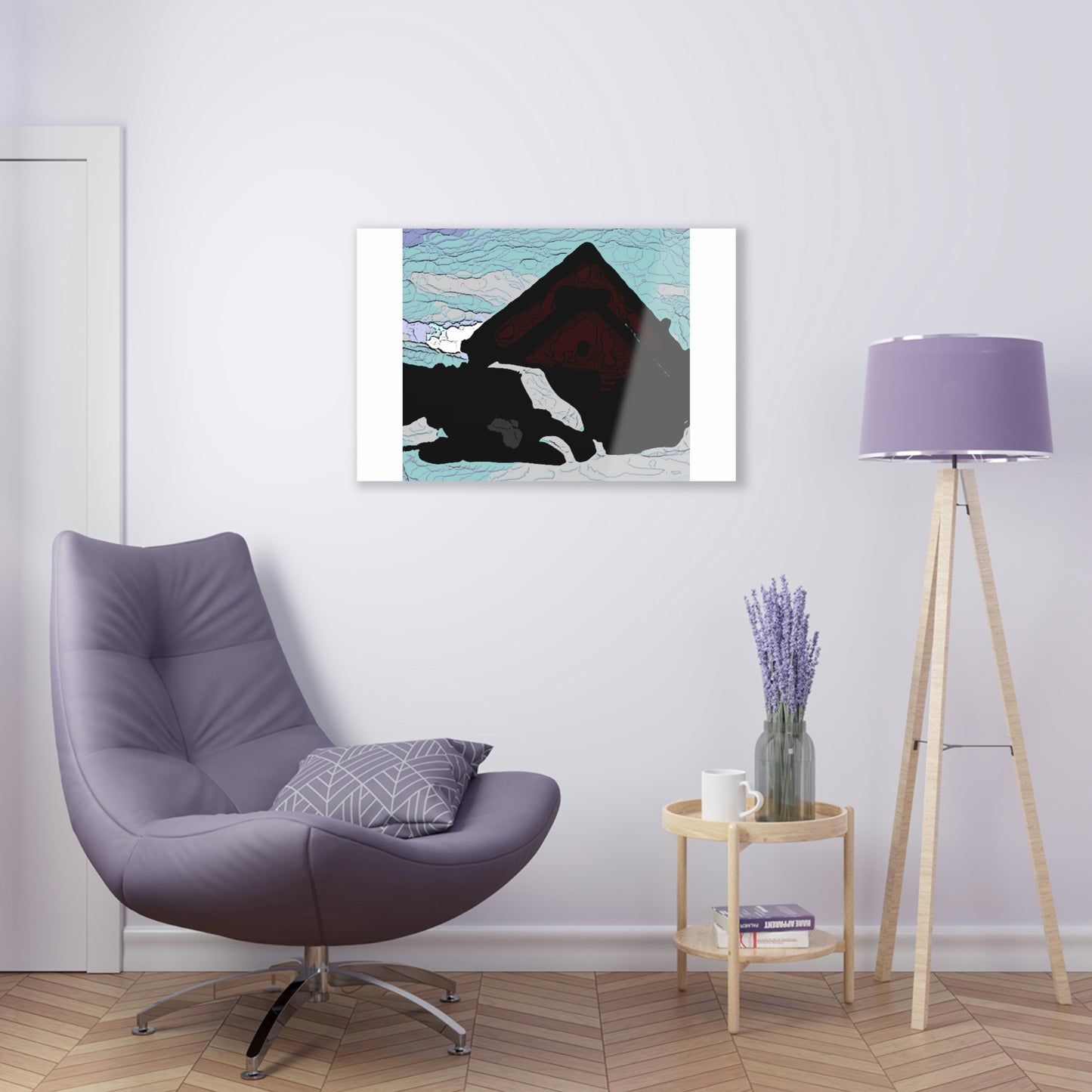 Acrylic Prints ... After An Intense Snow Storm ... 'Digging Out' ... A Vehicle & Cabin "In The Mountains" ... March 2023 ... Original Works ...