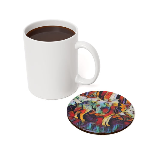 Cork Back Coaster ... Coyote ... "Yosemite Valley: Circa May23 ... KPH Base Photo" ... Original Works ...