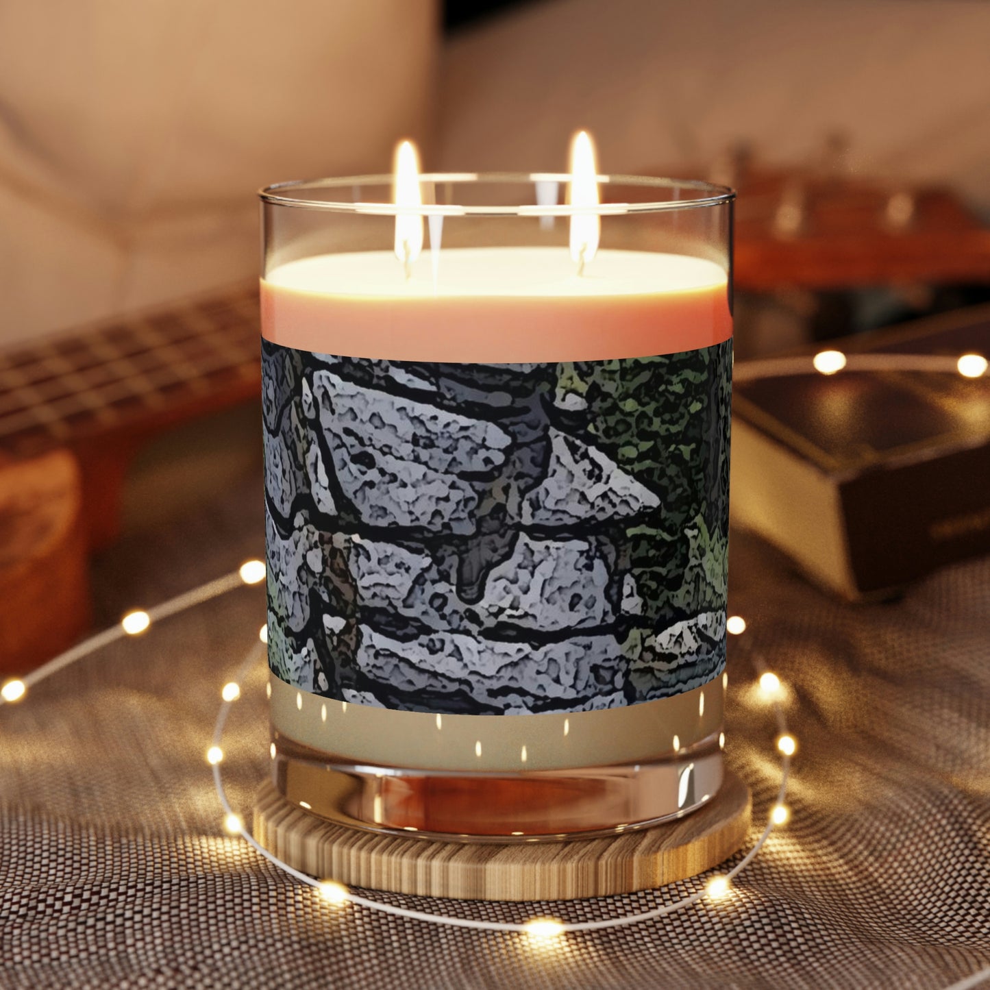 Scented Candle - Full Glass, 11oz ... "I Am Innocent" ... Tricky-Dick Immortalized ... Nixon Rock: Along The River ... Central Idaho, Summer 2020 ... Original Works ...