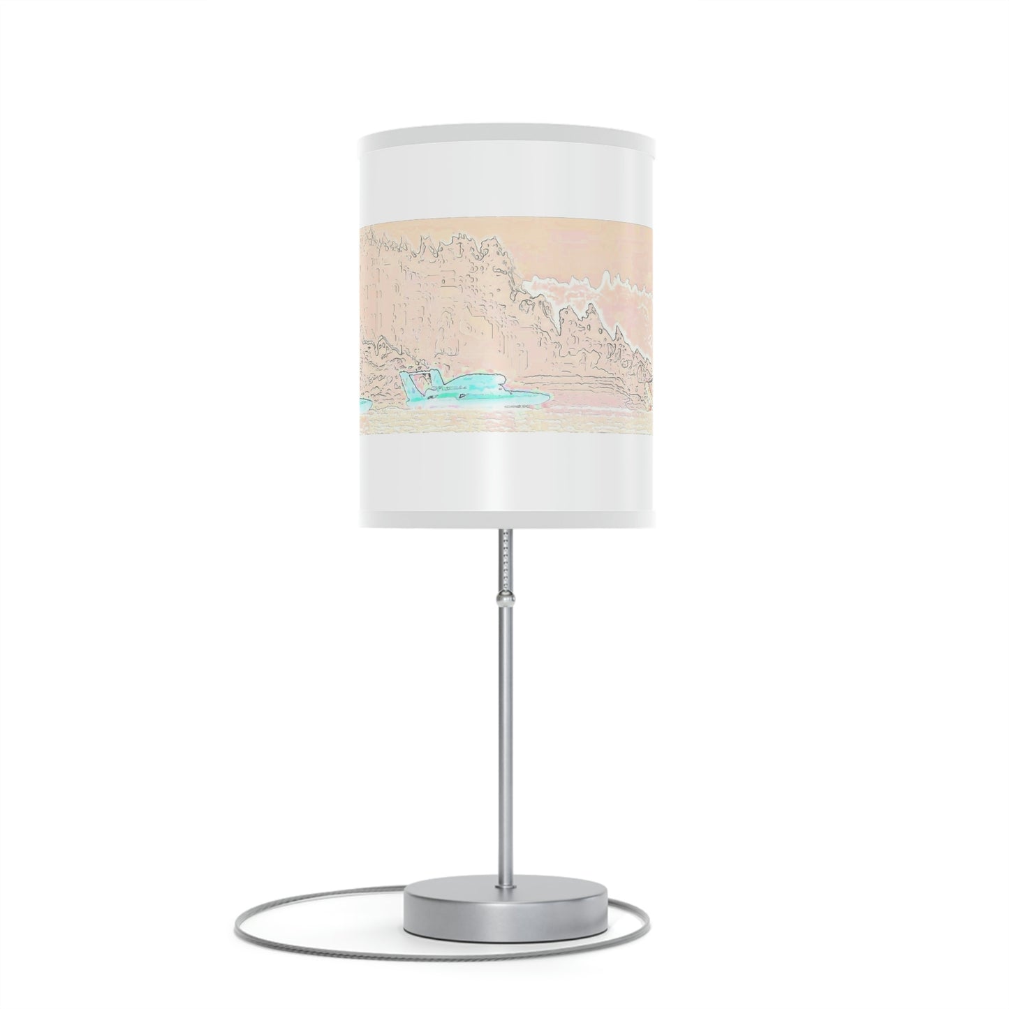 Lamp on a Stand, US|CA plug ... Seattle Columbia Cup On Lake Washington ... "Dave Wilcox Heads For The Win" ... Associate Gift-Photo ... Original Works ...