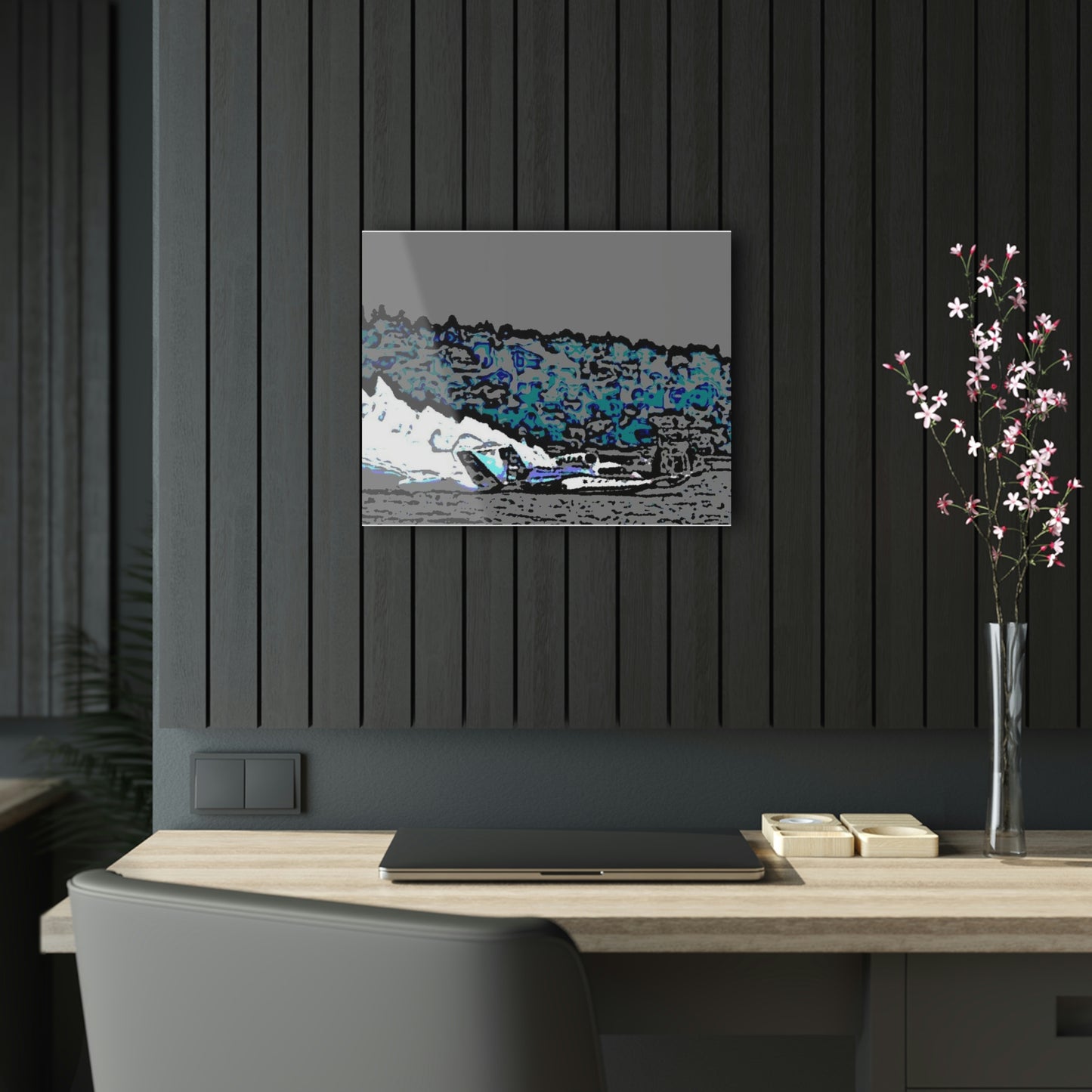 Acrylic Prints ... Seattle Columbia Cup On Lake Washington ... "Dave Wilcox Heads For The Win" ... Associate Gift-Photo ... Original Works ...