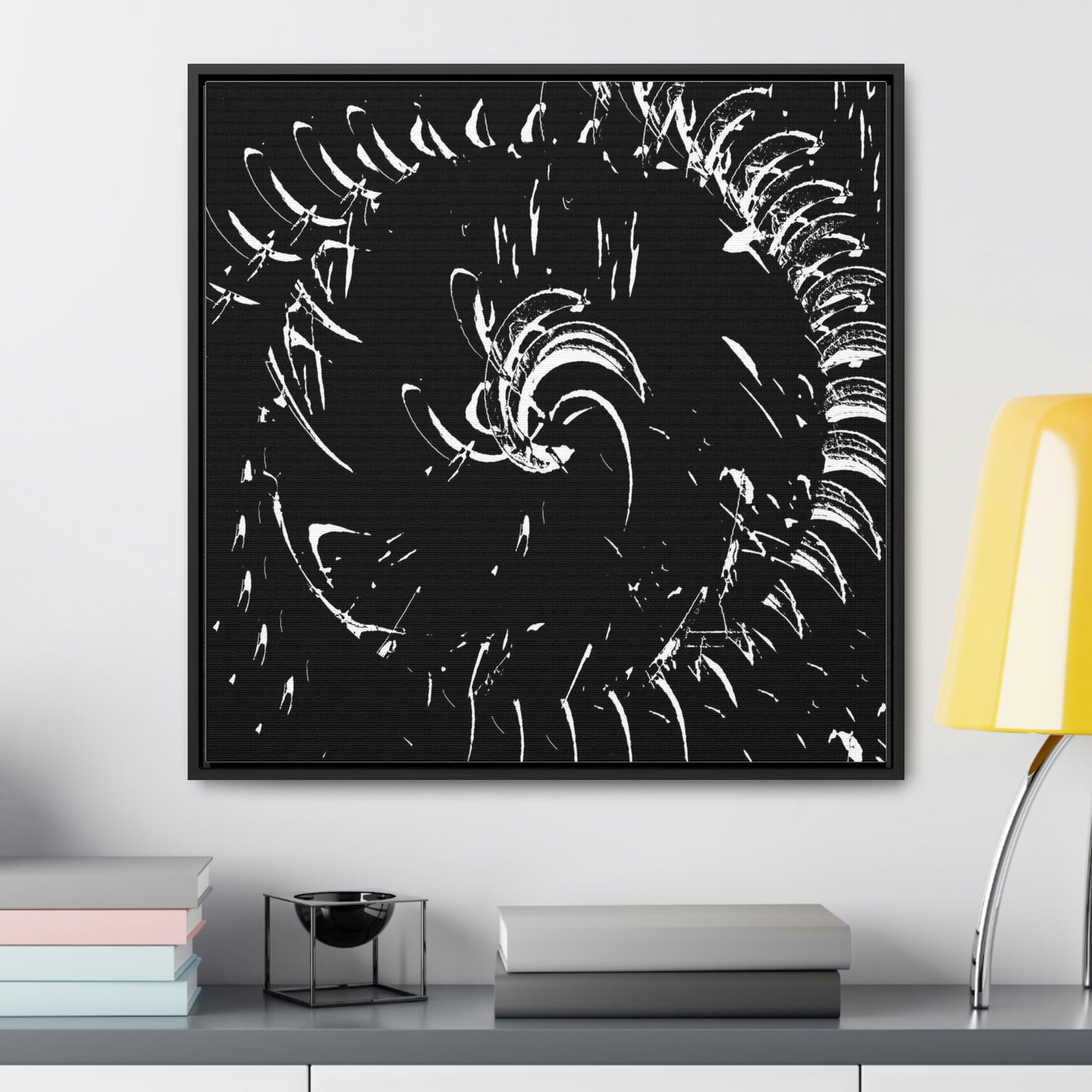Gallery Canvas Wraps, Square Frame ... "Waning Moon" ... Central Idaho ... October 2022 ... Rendering Time: 22 Hours ... Original Works ...