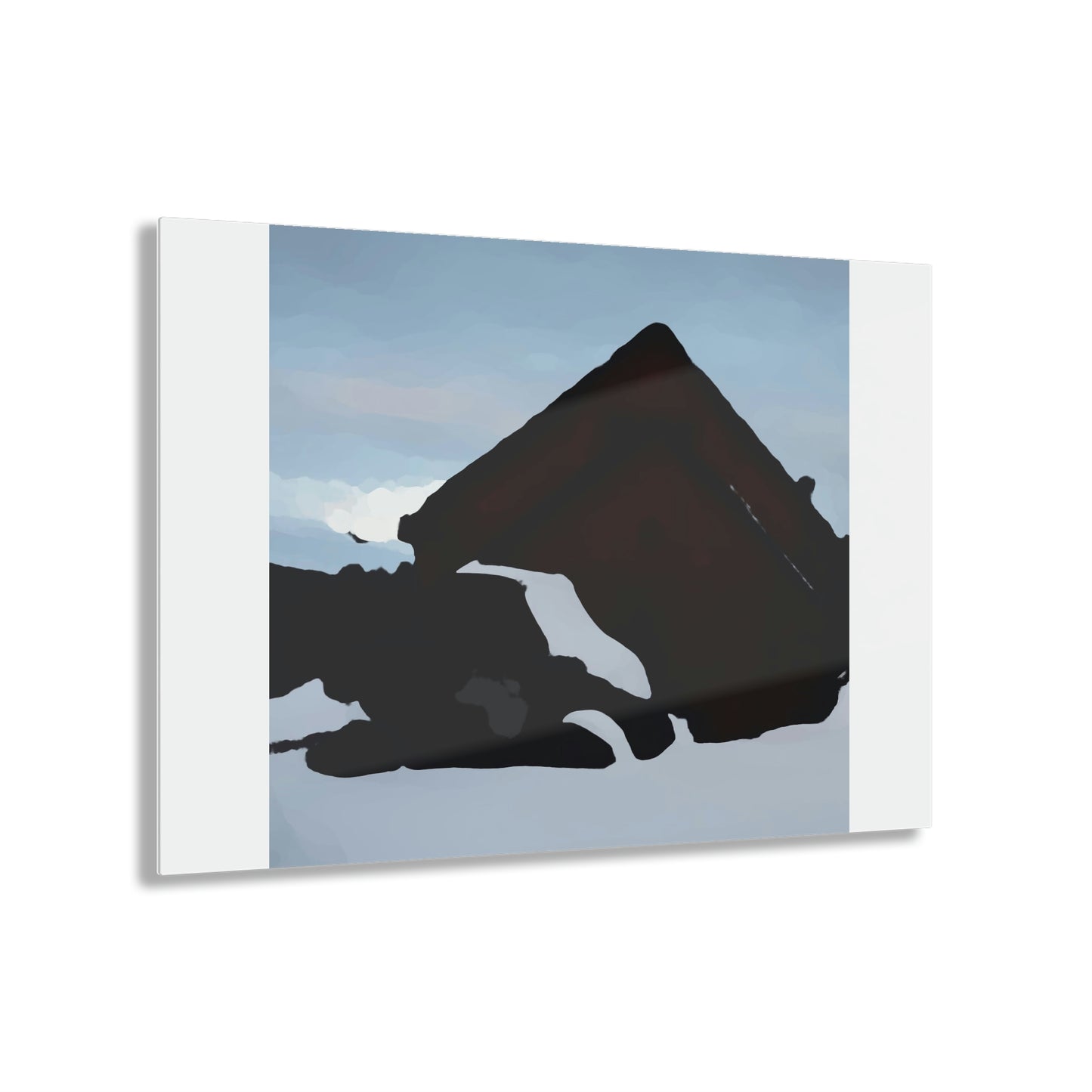 Acrylic Prints ... After An Intense Snow Storm ... 'Digging Out' ... A Vehicle & Cabin "In The Mountains" ... March 2023 ... Original Works ...