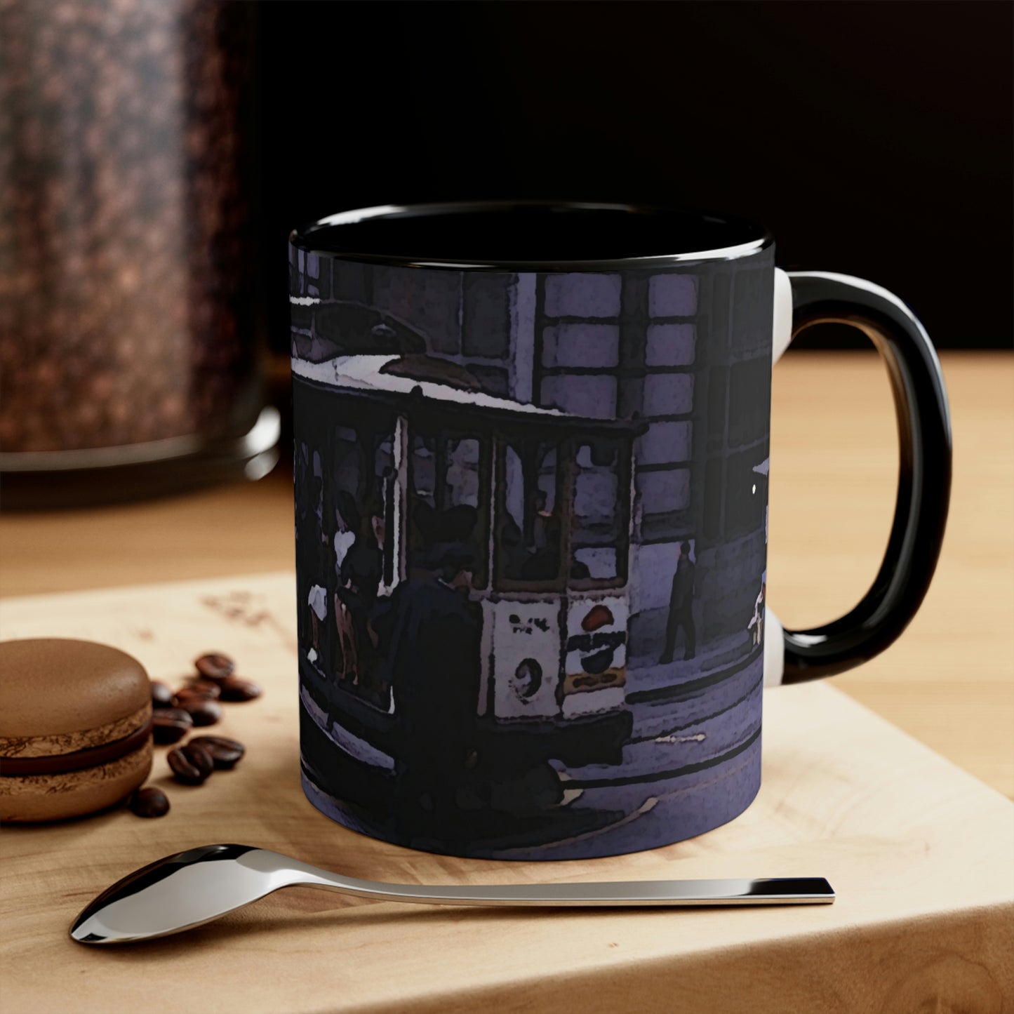 Accent Coffee Mug, 11oz ... San Francisco ... 'Rice-A-Roni-A-San Francisco Treat' ... "A Cable Car Classic" ... Family Archives: 1973 ... Original Works ...