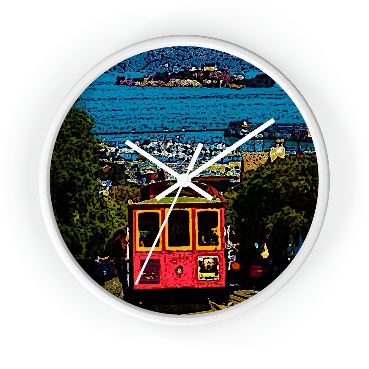 Wall clock ... San Francisco ... 'A Rice-A-Roni-A-San Francisco Treat' ... "A Cable Car Classic" ... Family Archives: 1973 ... Original Works ...