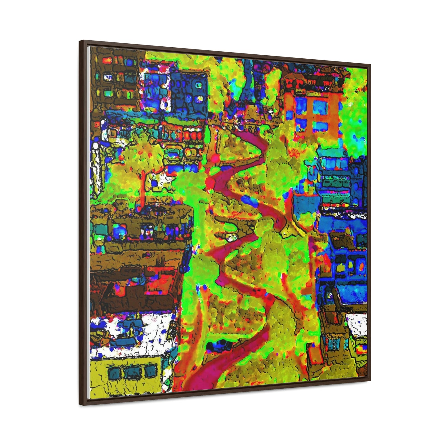 Gallery Canvas Wraps, Square Frame ... A Crazy Street ... 'Eight Winding Curve-Switchbacks' ... "Lombard Street, San Francisco, CA' ... Family Archives: 1970's ... Original Works ...