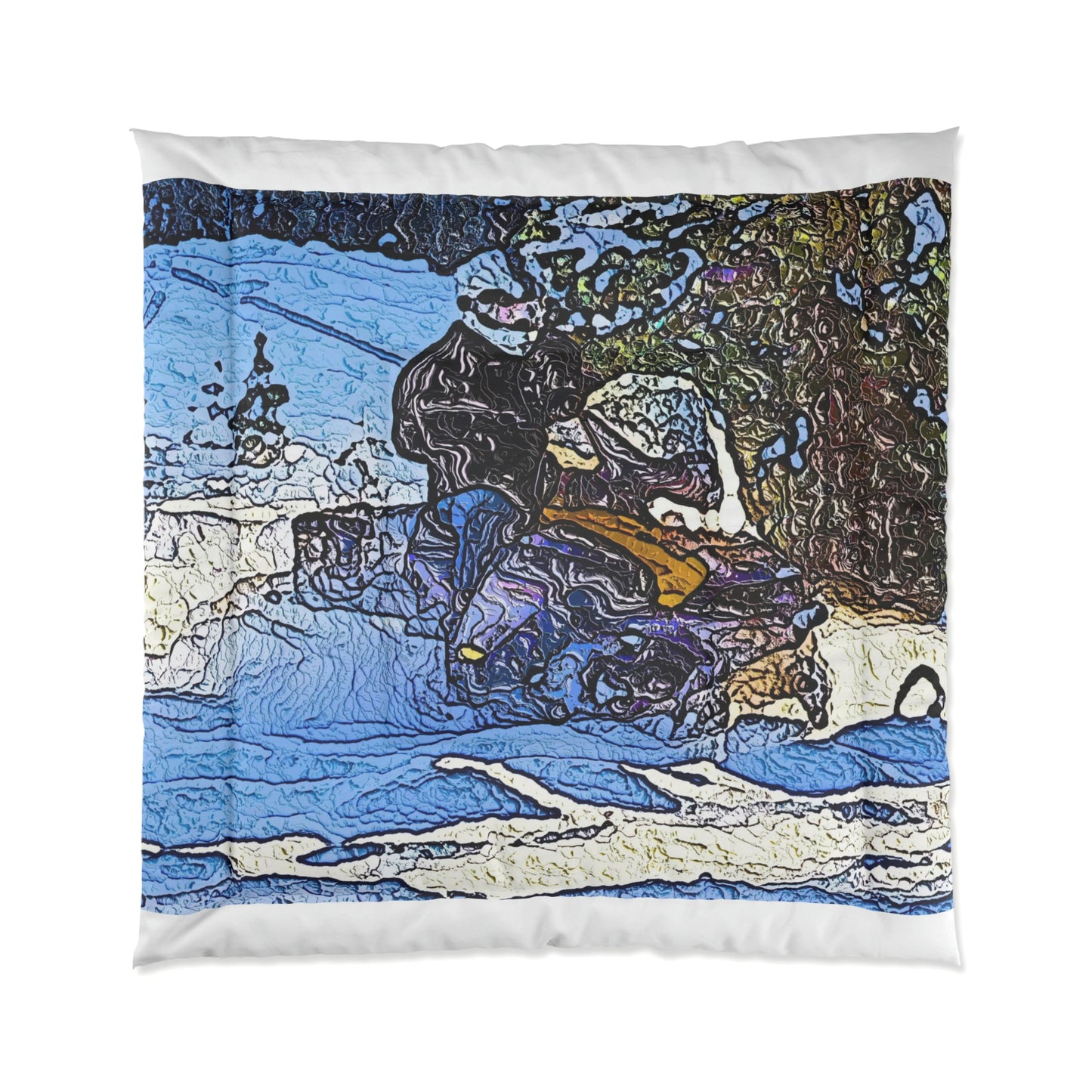 Comforter ... Blasting Through-The-Powder ... 'Central Idaho Mounains ... ' 2Dec22 ...