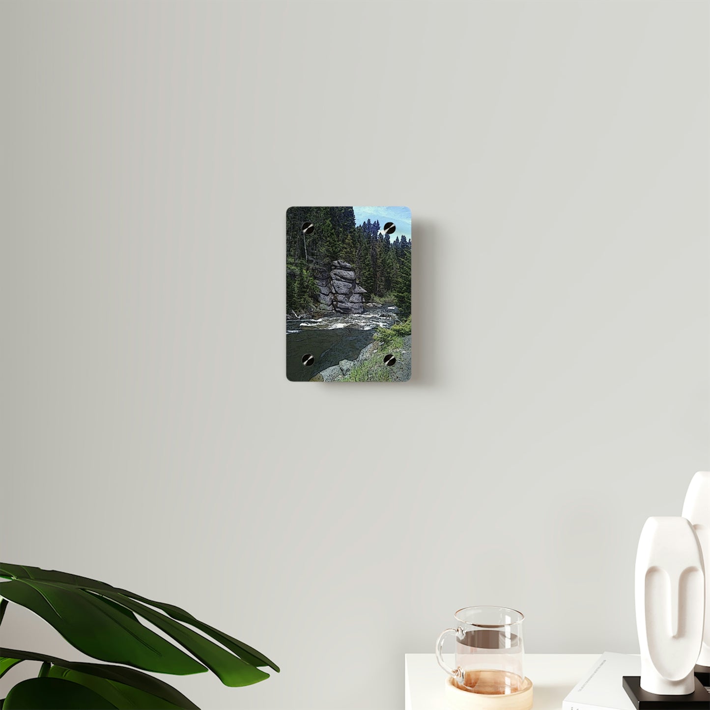 Acrylic Wall Art Panels ... "I Am Innocent" ... Tricky-Dick Immortalized ... Nixon Rock: Along The River ... Central Idaho, Summer 2020 ... Original Works ...
