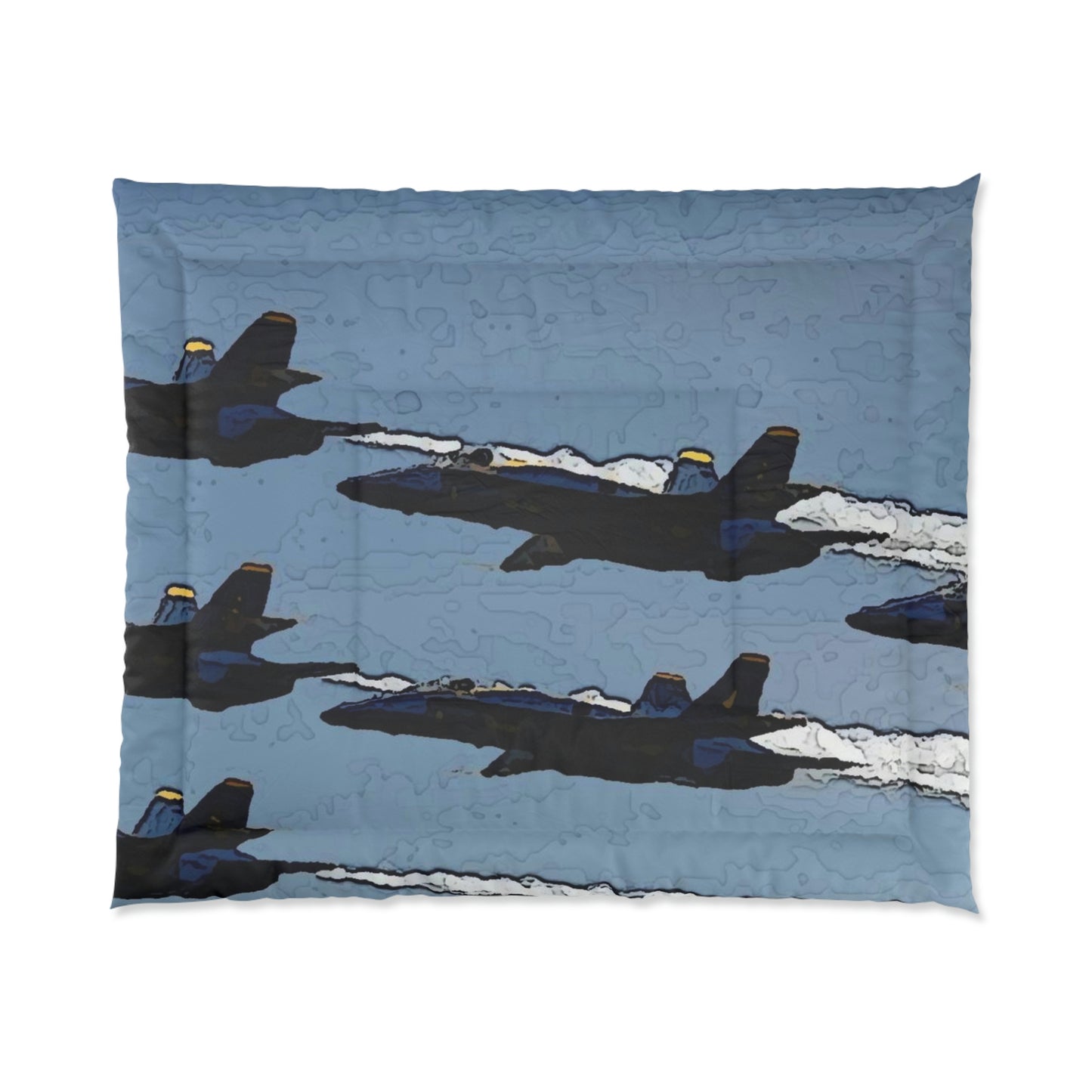 Comforter ... Seattle Seafair ..."Blue Angels Run Over Lake Washington" ... Circa Mid 1980's ... Dr FJ Holt ... Original Works ...