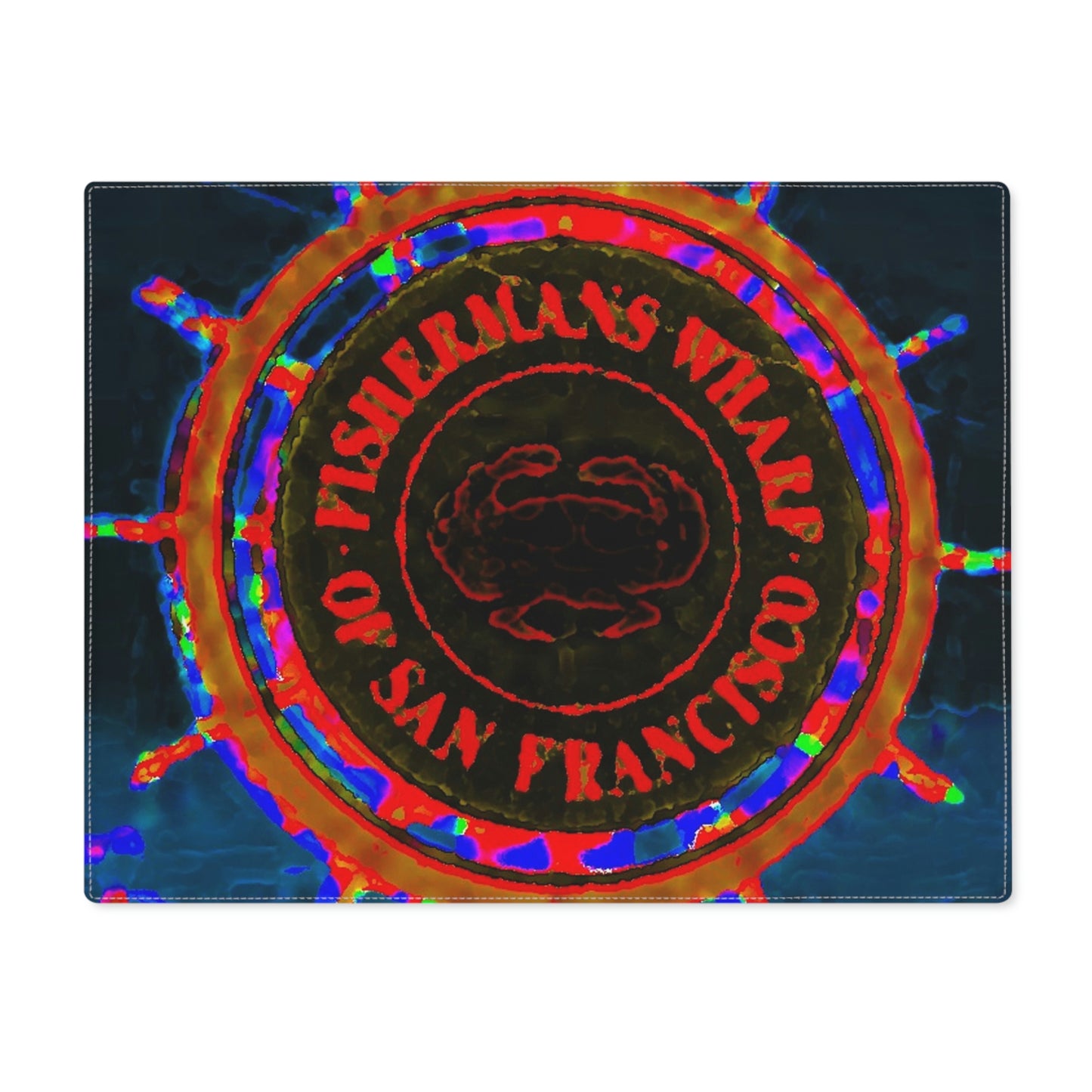 Placemat, 1pc ... "No.9 Fishermen's Grotto - Fishermen's Wharf, SF, California" ... Family Archives: 1970's ... Original Works ...