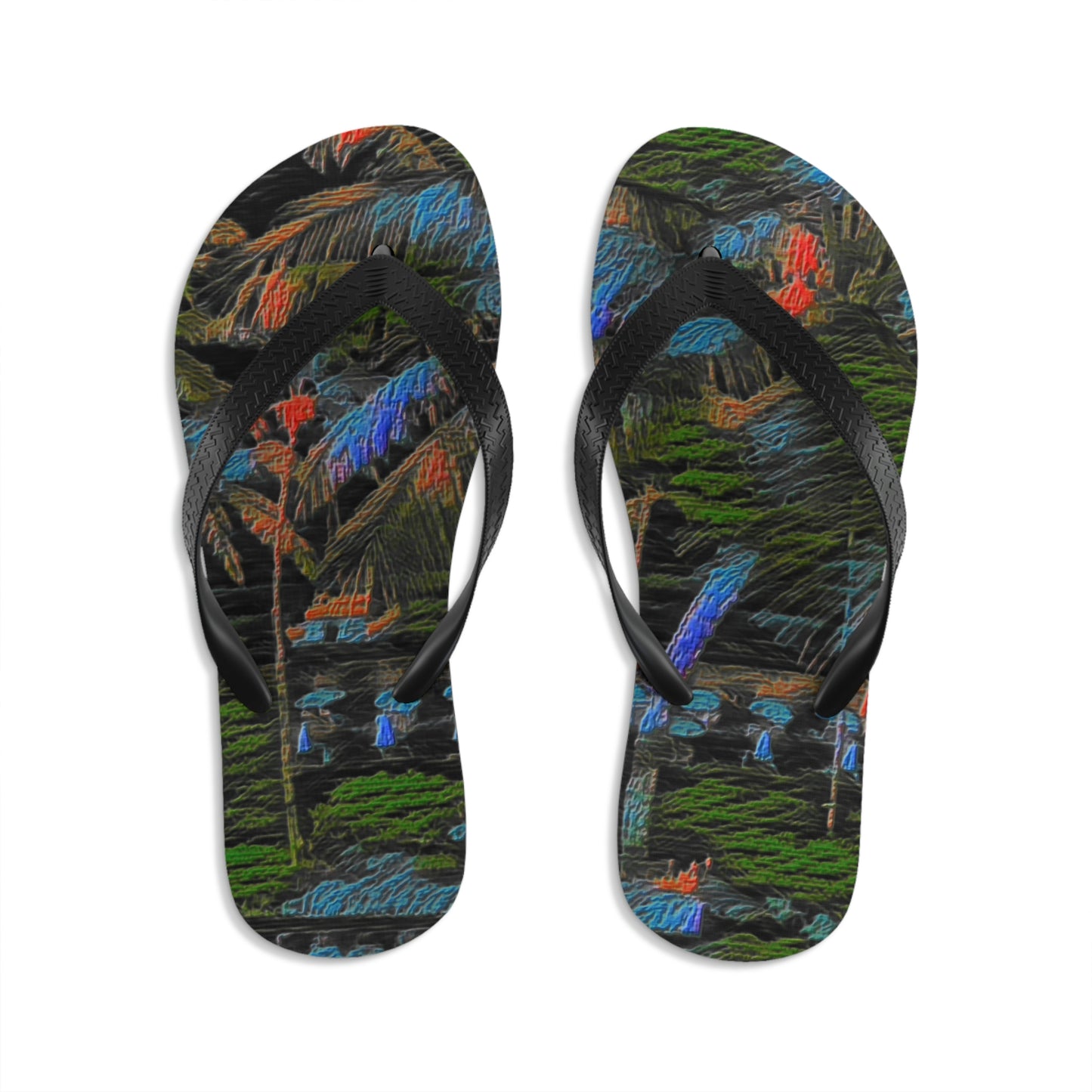 Unisex Flip-Flops ... "The Royal Hawai'ian: Waikiki Beach_Beach" ... Honolulu, HI ... Ocotber 2014 (Halloween) ... Original Works ...
