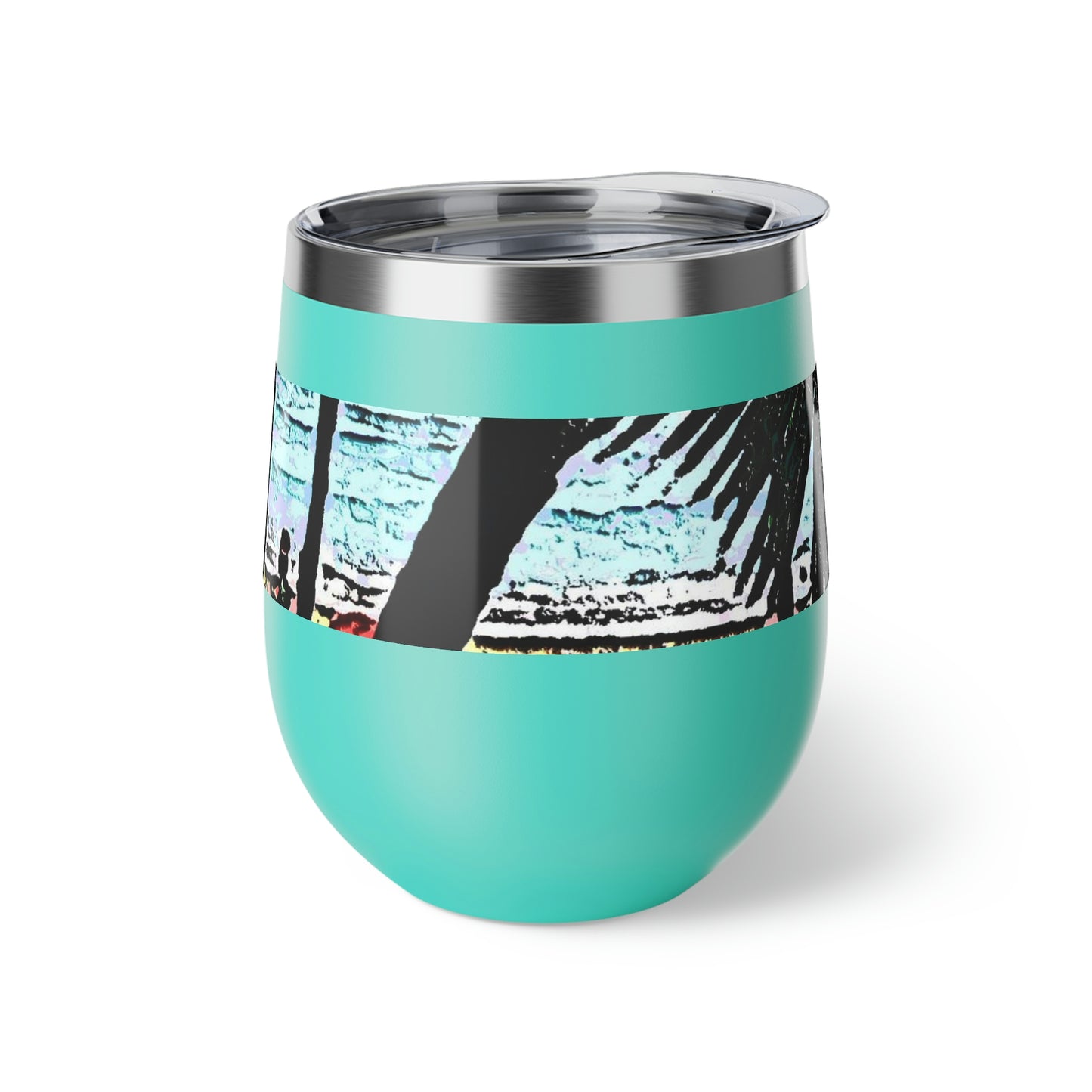 Copper Vacuum Insulated Cup, 12oz ... "A Beautiful Beach Amongst The Palms" ... The Outrigger Waikiki, Honolulu, Oahu ... Original Works ...