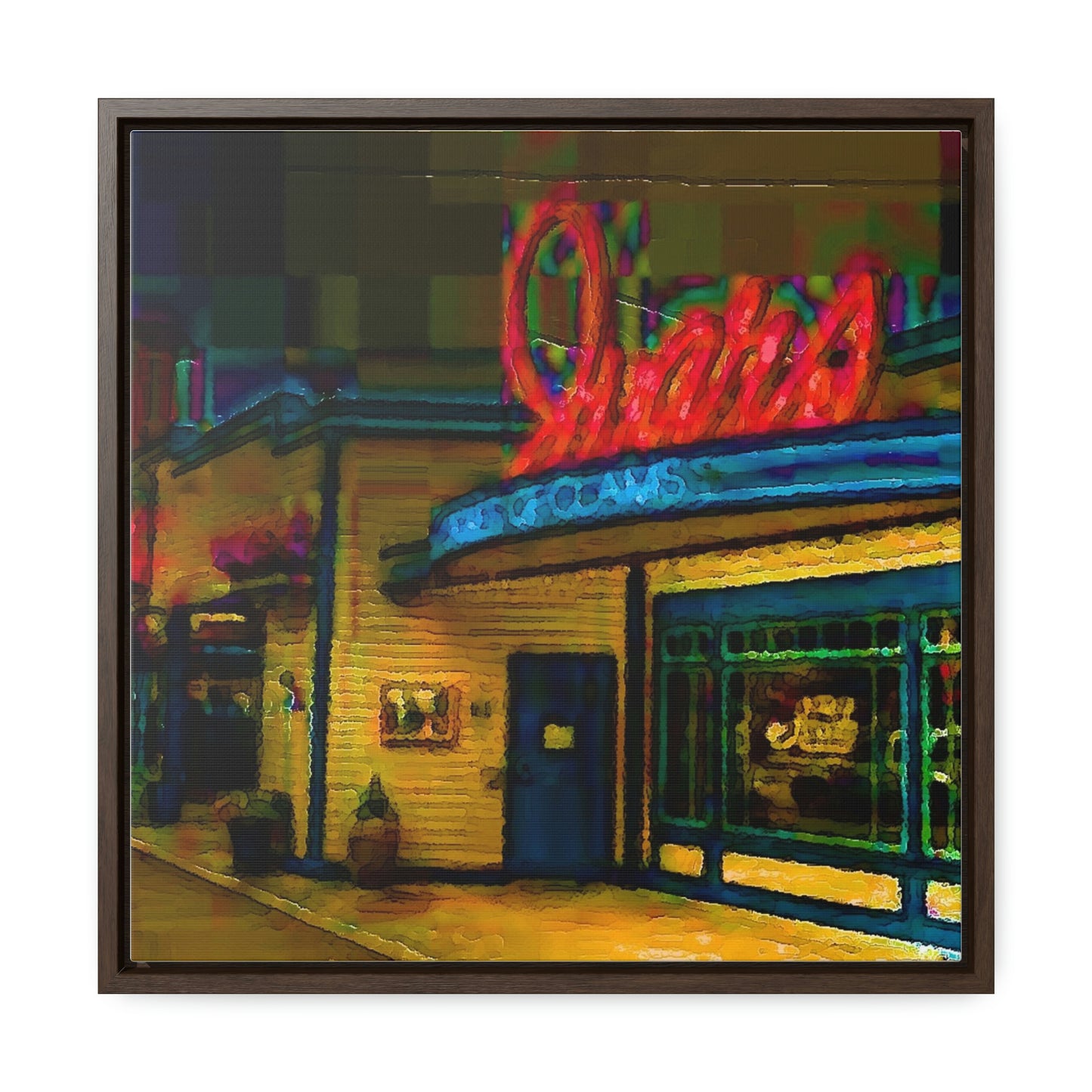 Gallery Canvas Wraps, Square Frame ...  In-A-Hurry & Stressed? ... Remember: Keep "Clam" ... Clam_Happy ...  'Ivars: Seattle Waterfront' ... Personal Archives ... Original Works ...